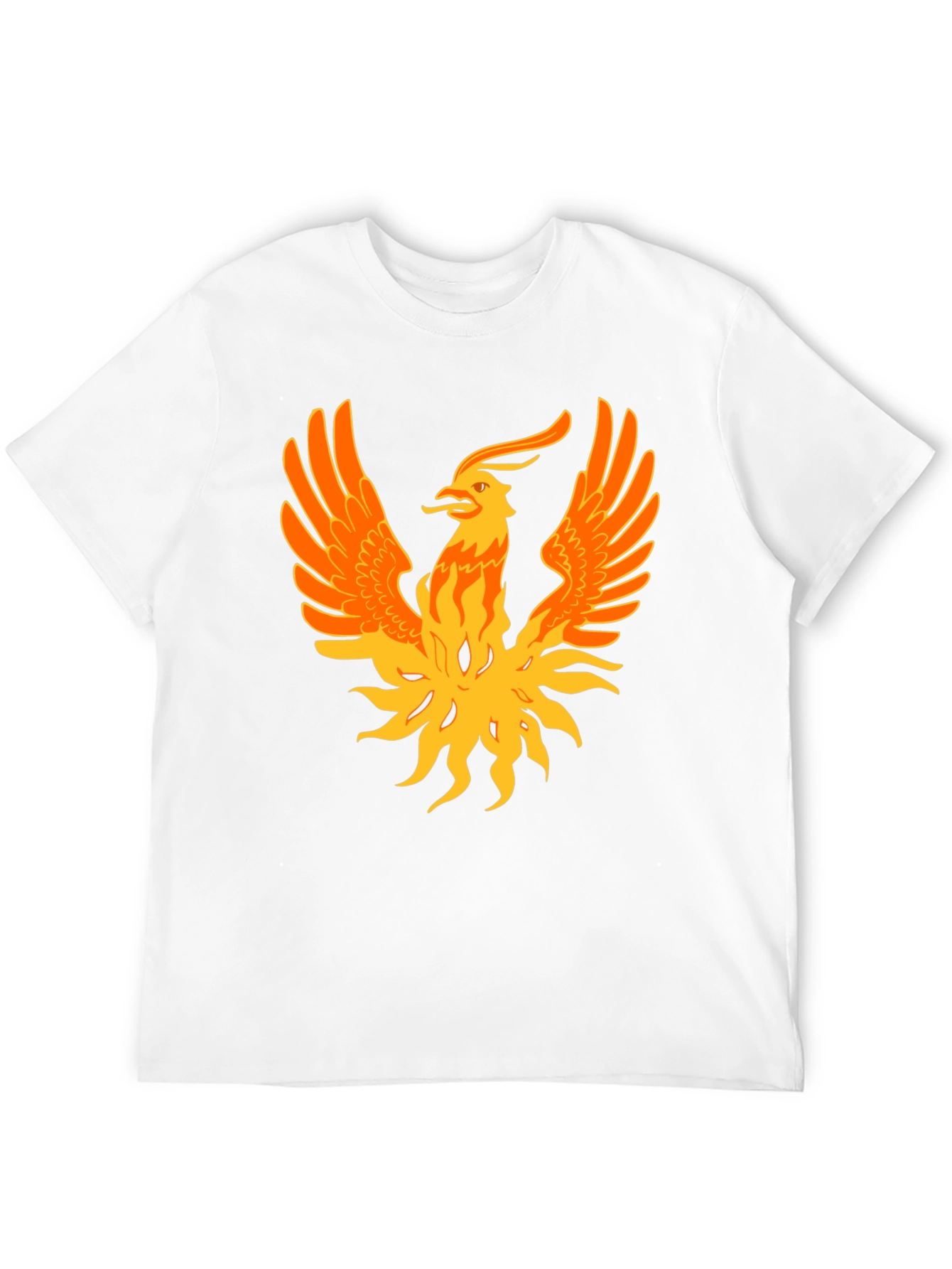 Phoenix Graphic Print Black Tee