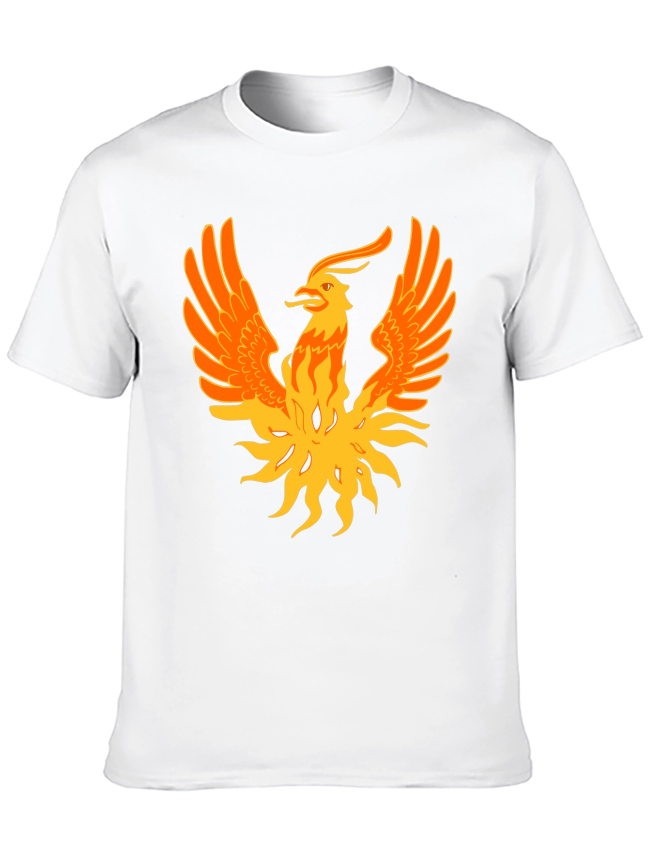Phoenix Graphic Print Black Tee