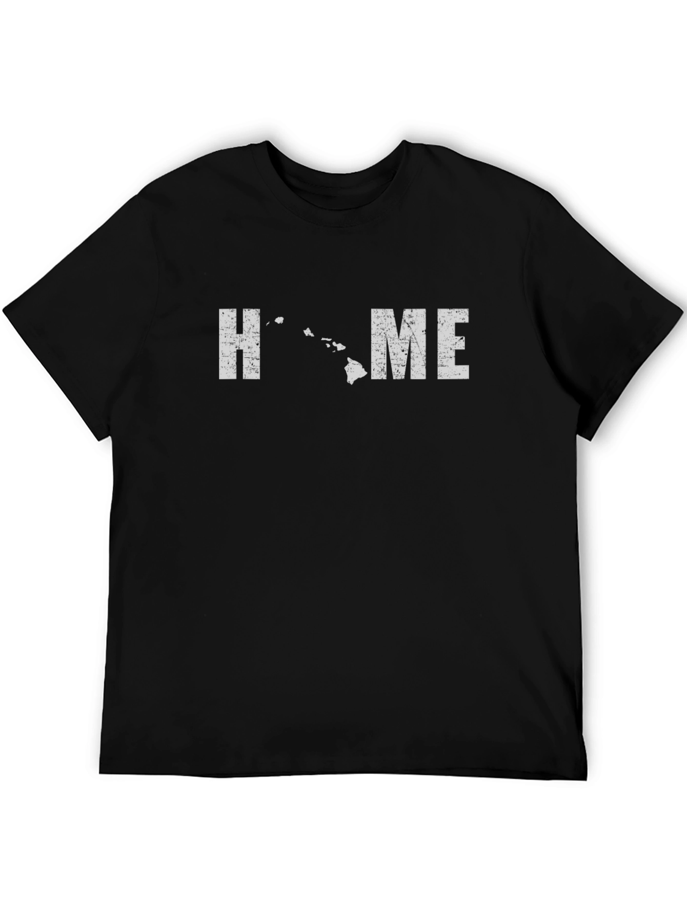 Hawaii Home Graphic T-Shirt - Black