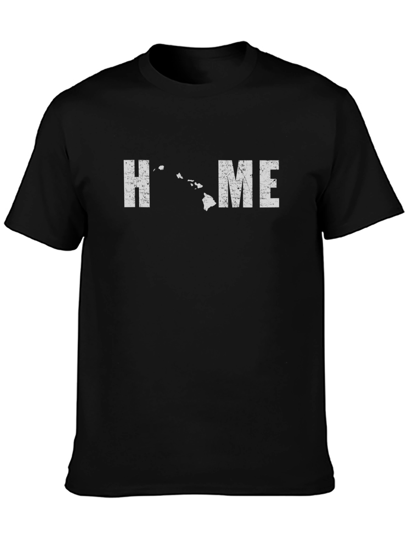 Hawaii Home Graphic T-Shirt - Black