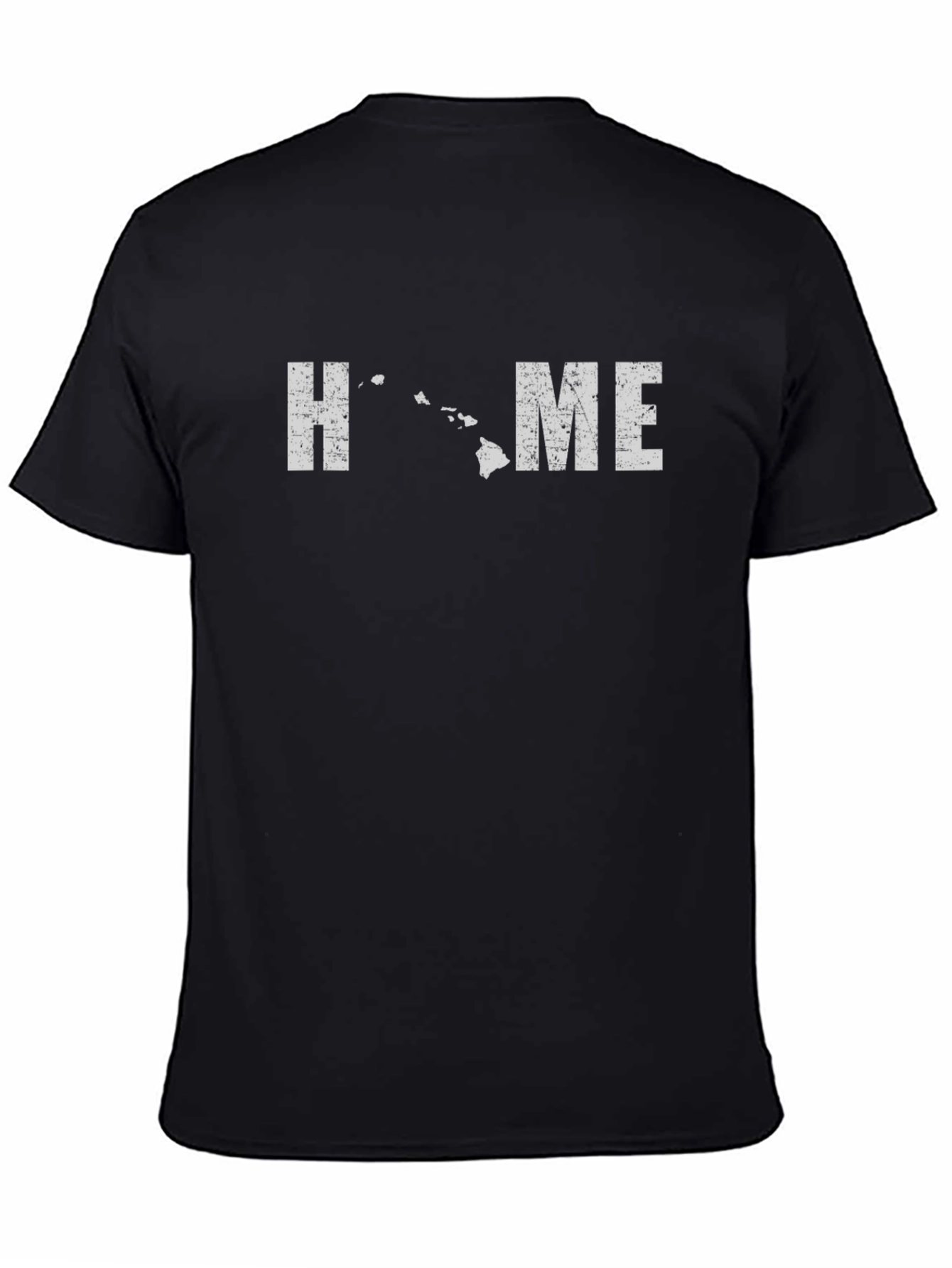 Hawaii Home Graphic T-Shirt - Black