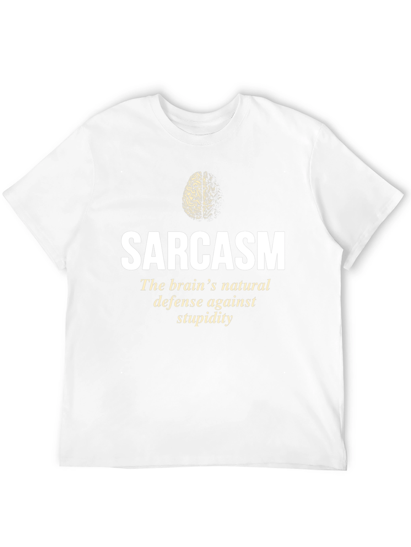 Sarcasm Brain Defense Graphic T-Shirt