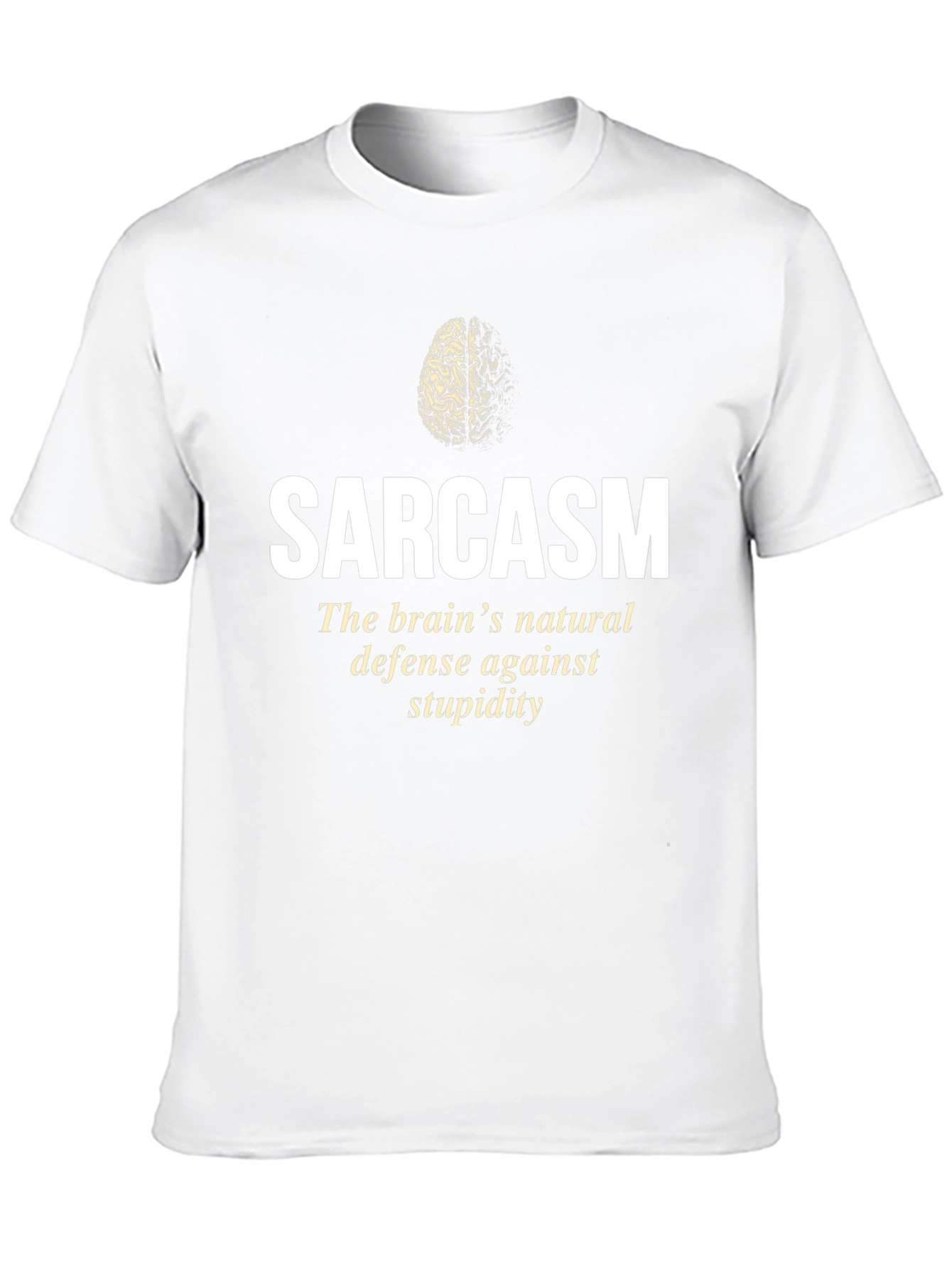 Sarcasm Brain Defense Graphic T-Shirt
