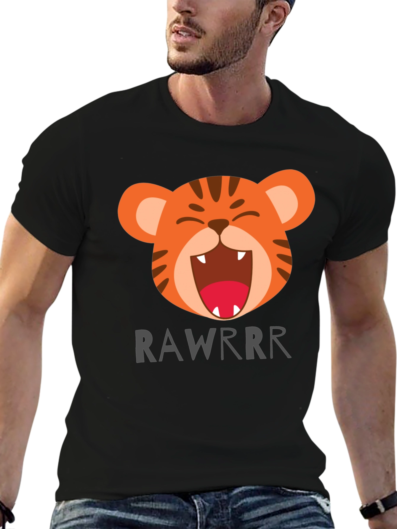 Cartoon Tiger Rawrrr T-Shirt
