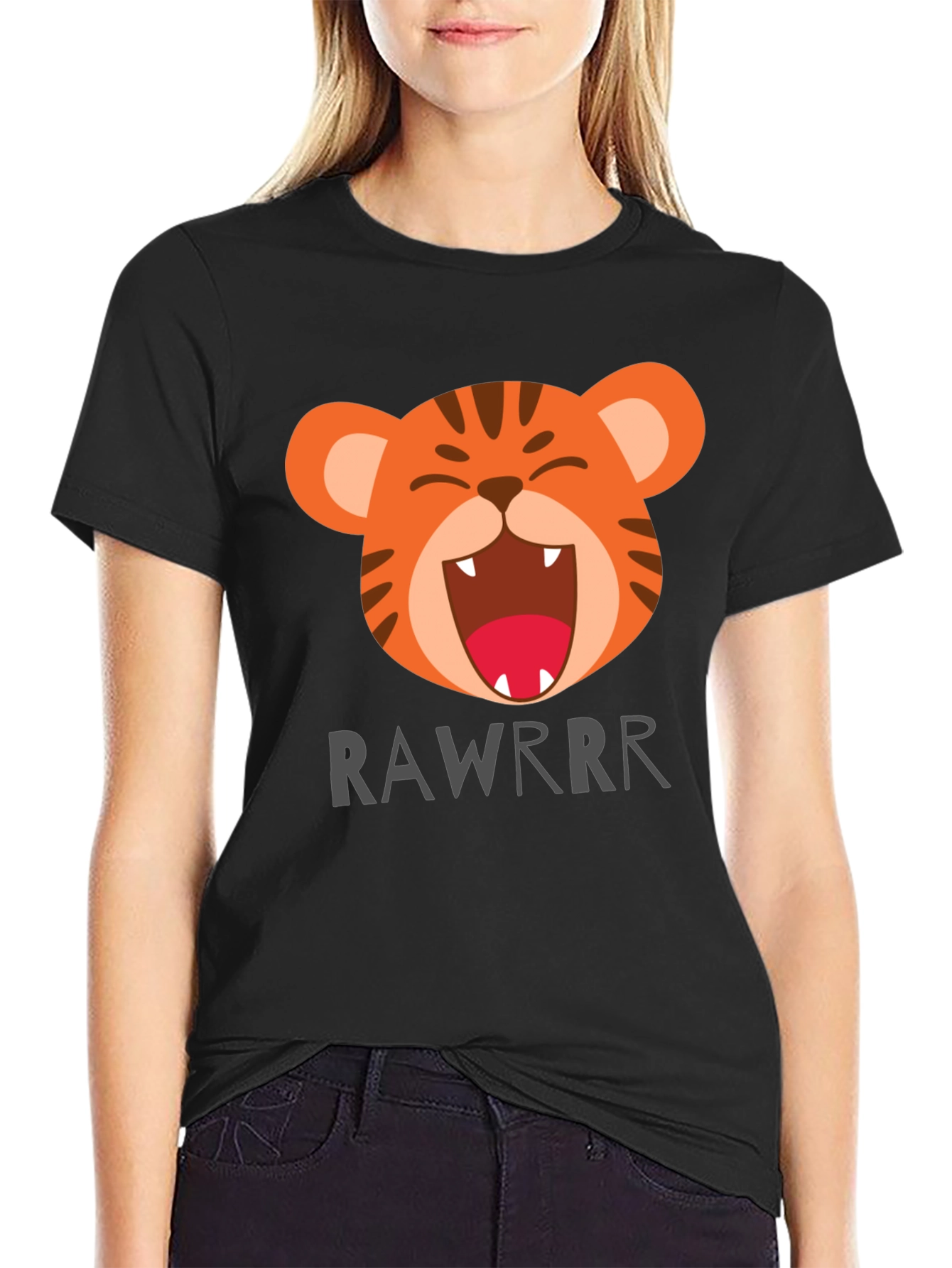 Cartoon Tiger Rawrrr T-Shirt