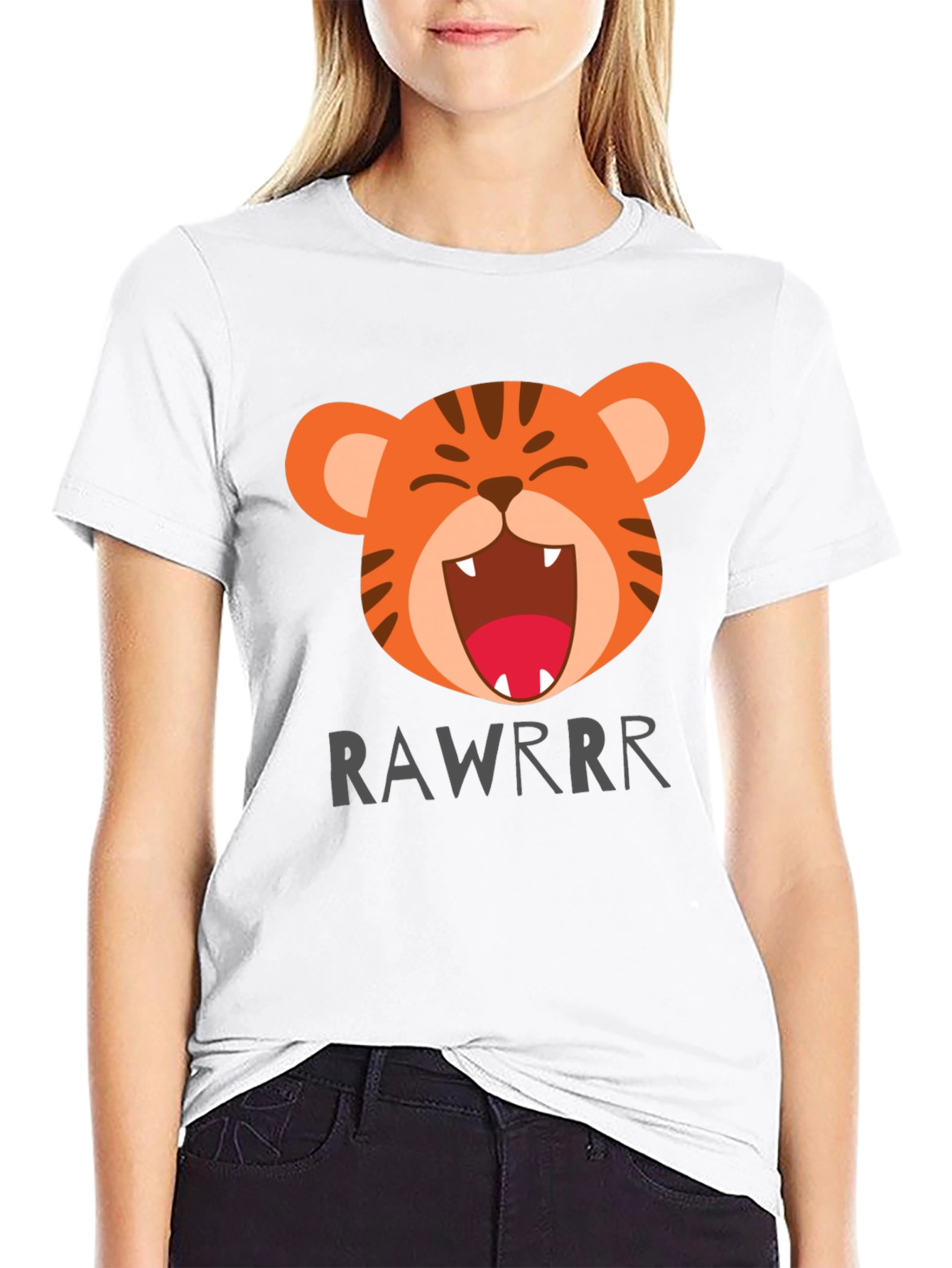 Cartoon Tiger Rawrrr T-Shirt