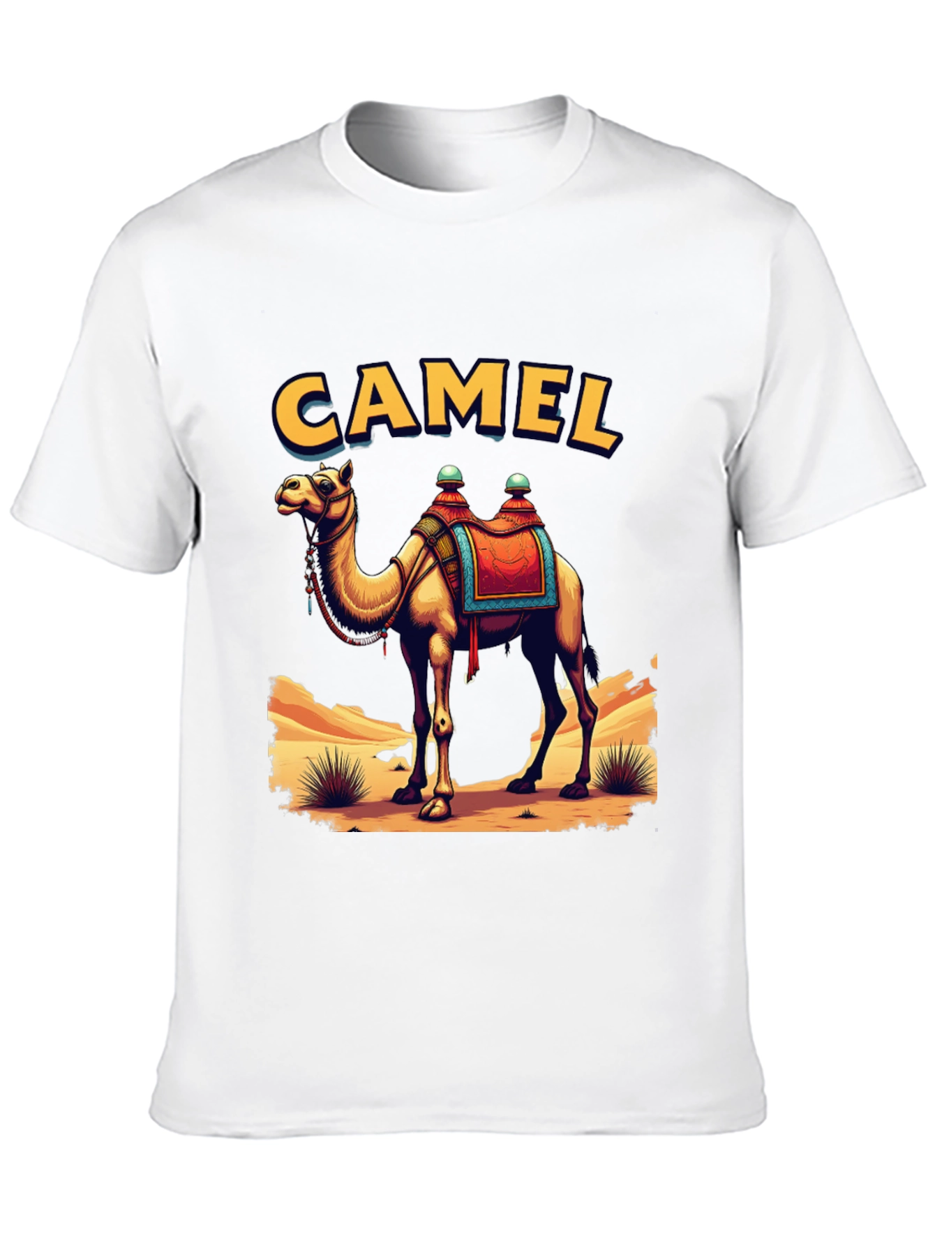 Camel Graphic Tee - Desert Adventure T-Shirt