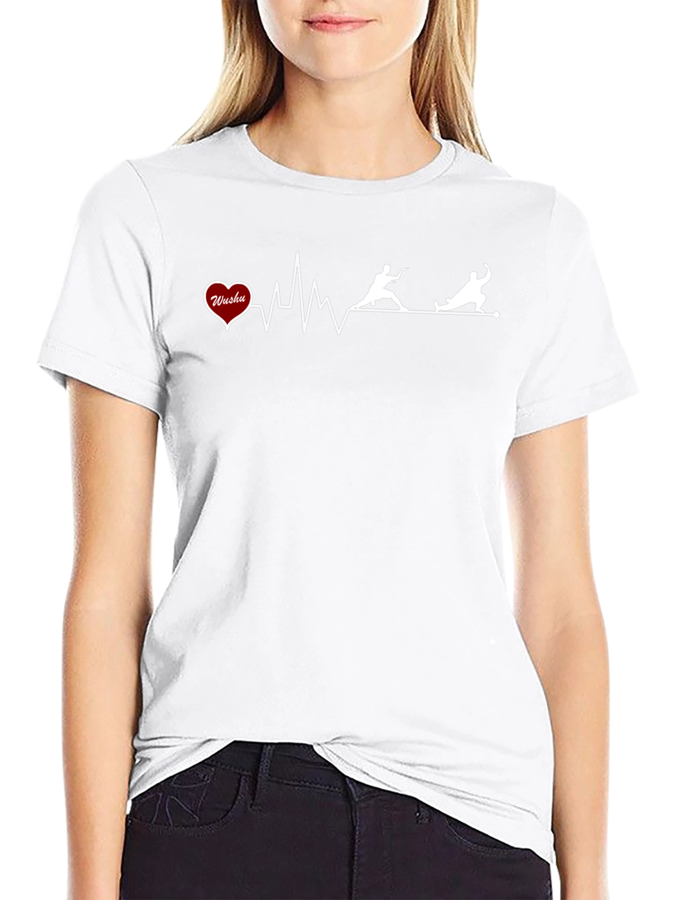 Wushu Heartbeat T-Shirt - Martial Arts Graphic Tee