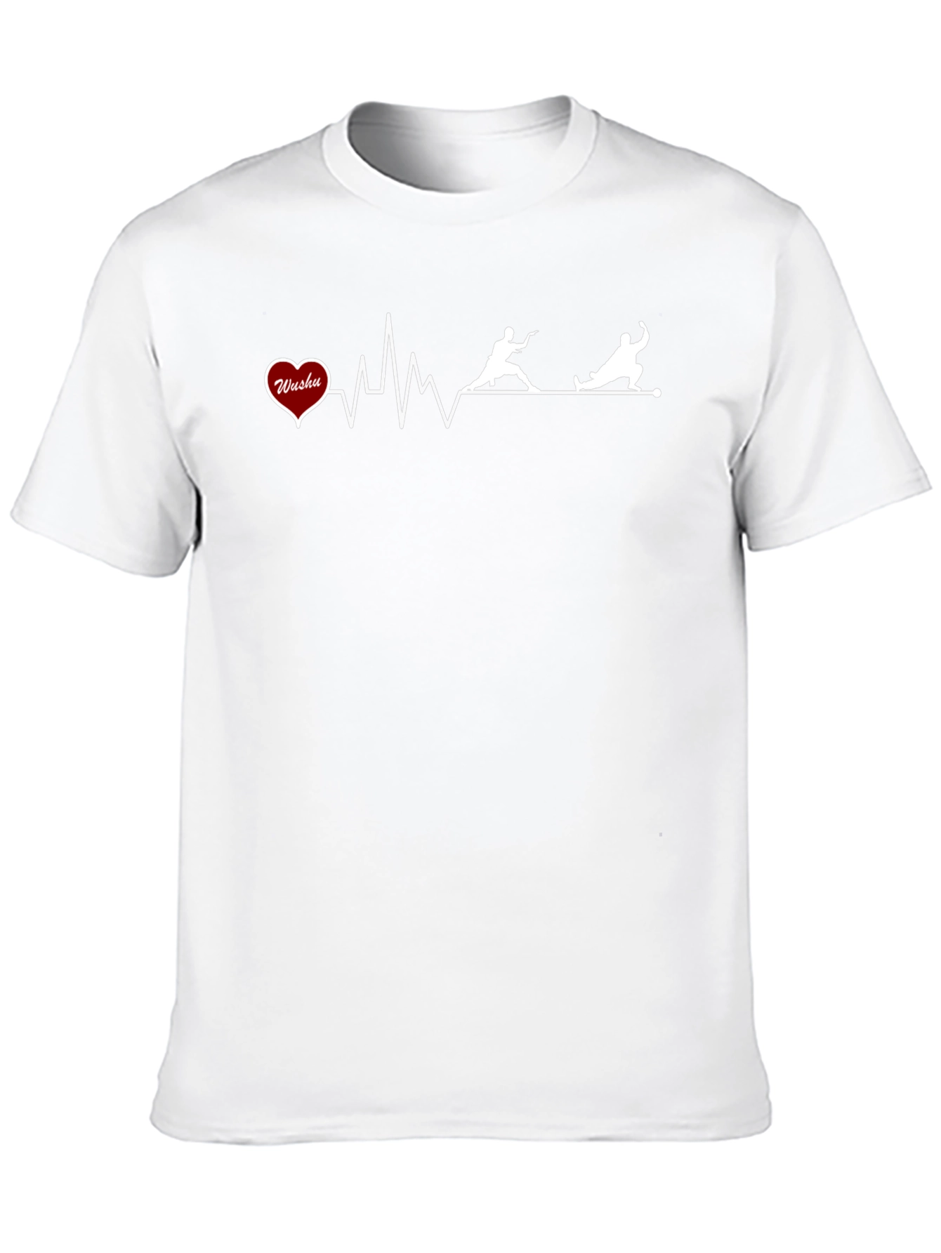 Wushu Heartbeat T-Shirt - Martial Arts Graphic Tee