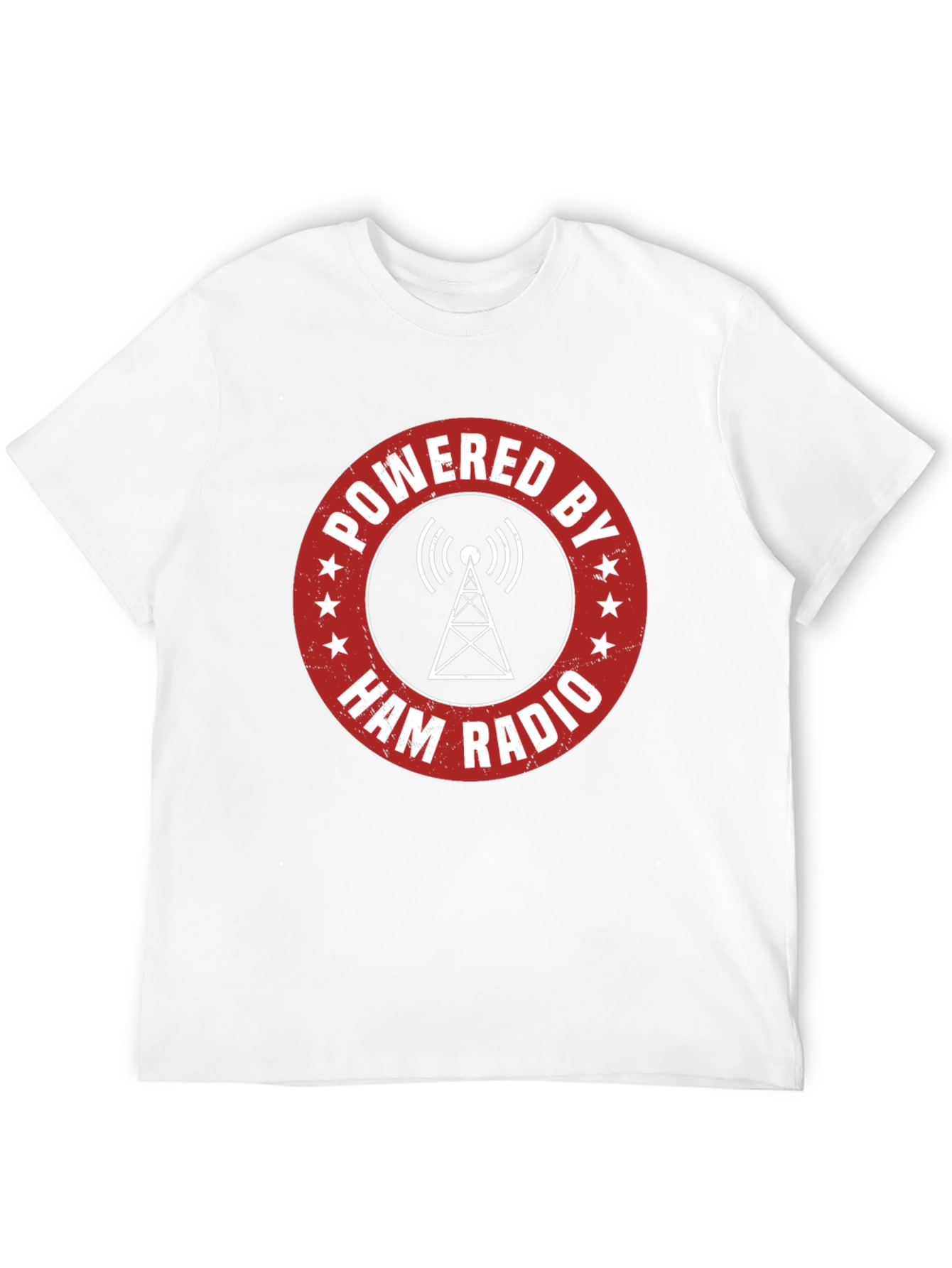 Powered by Ham Radio T-Shirt - Hobbyist Design
