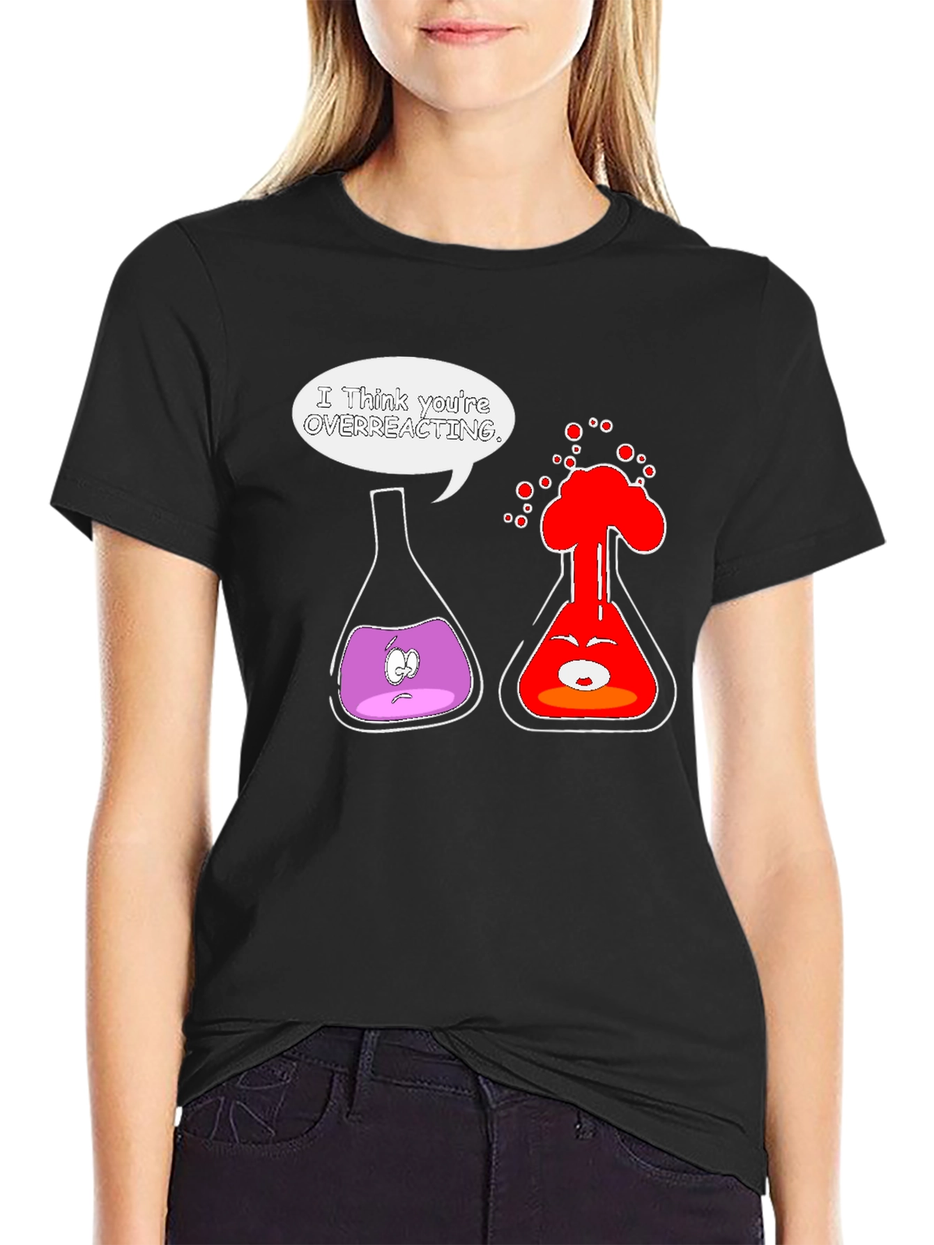 Funny Chemistry T-Shirt: Overreacting Science Joke