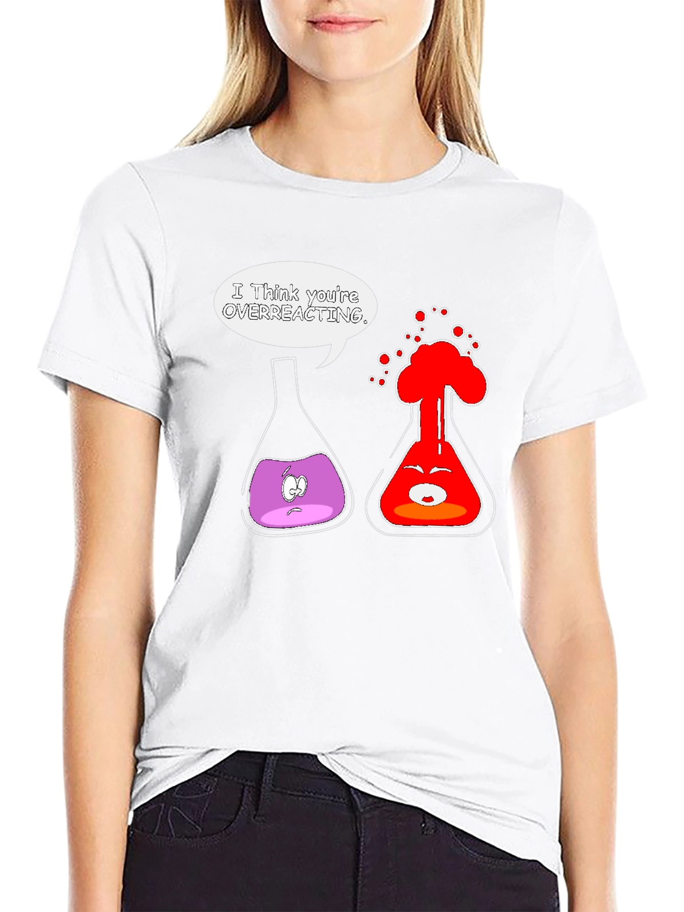 Funny Chemistry T-Shirt: Overreacting Science Joke