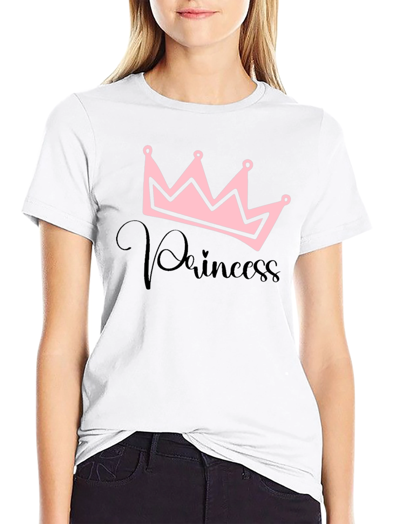 Princess Crown Black T-Shirt