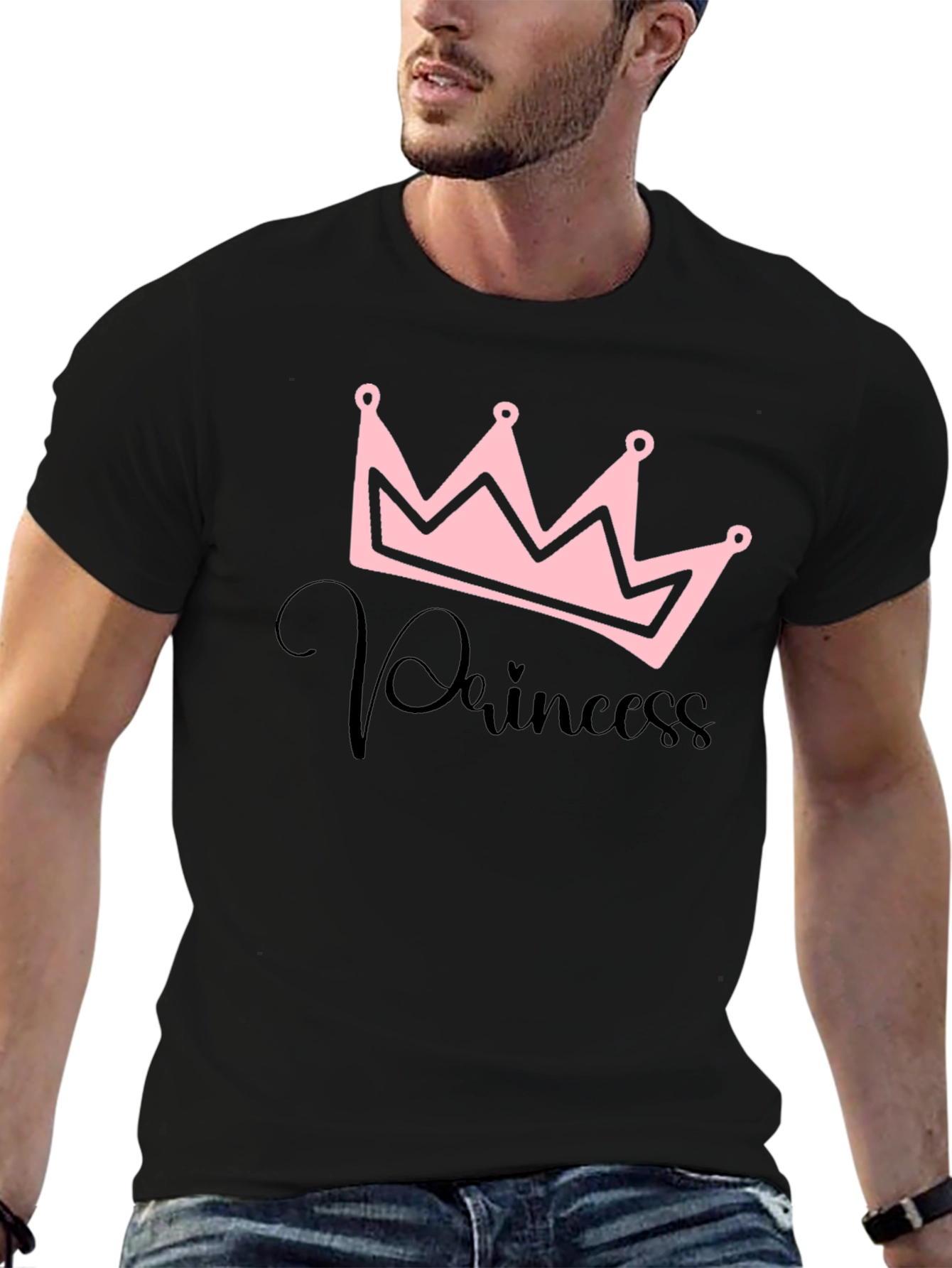 Princess Crown Black T-Shirt