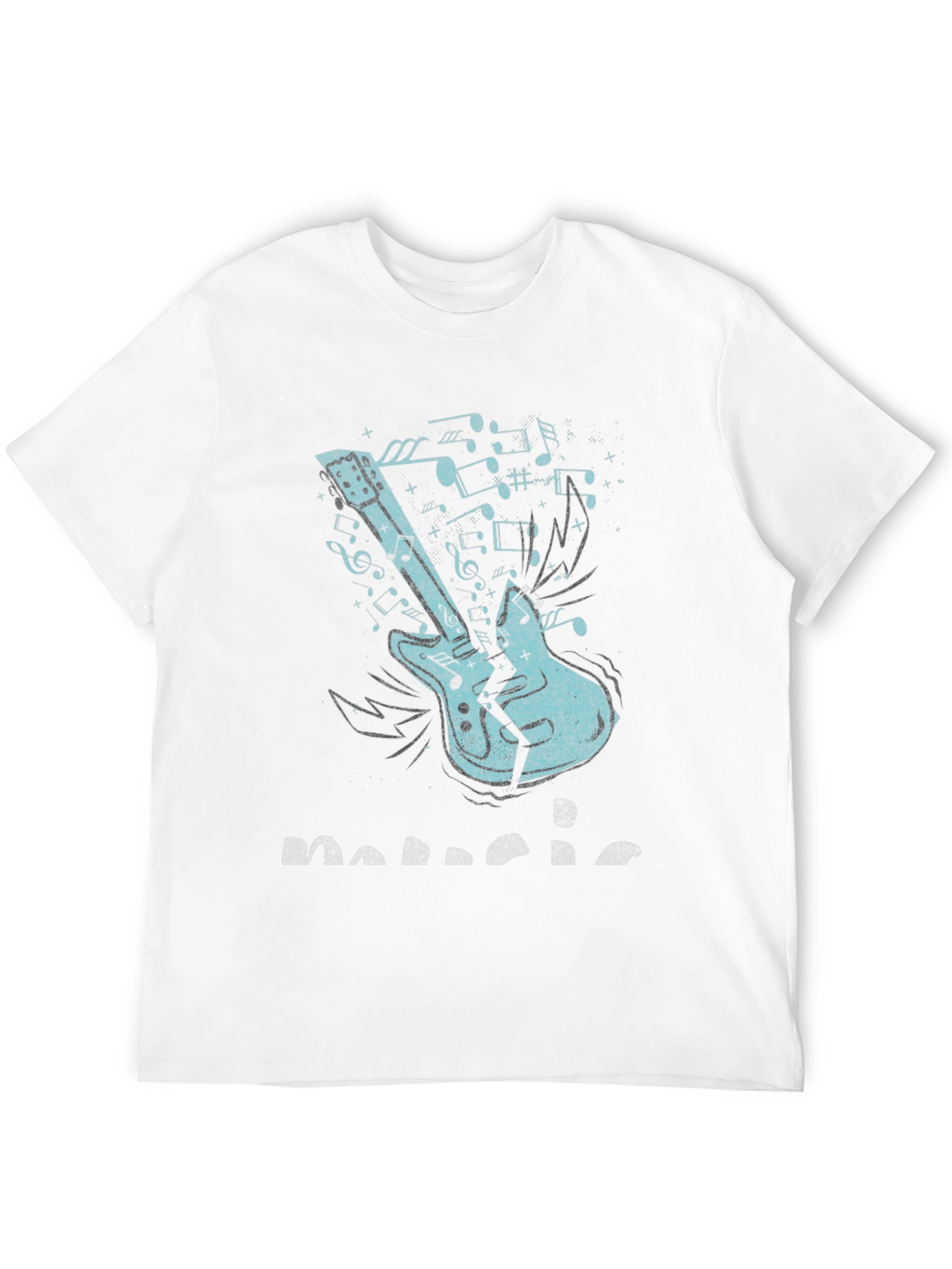 Music T-Shirt - Broken Guitar Graphic Tee