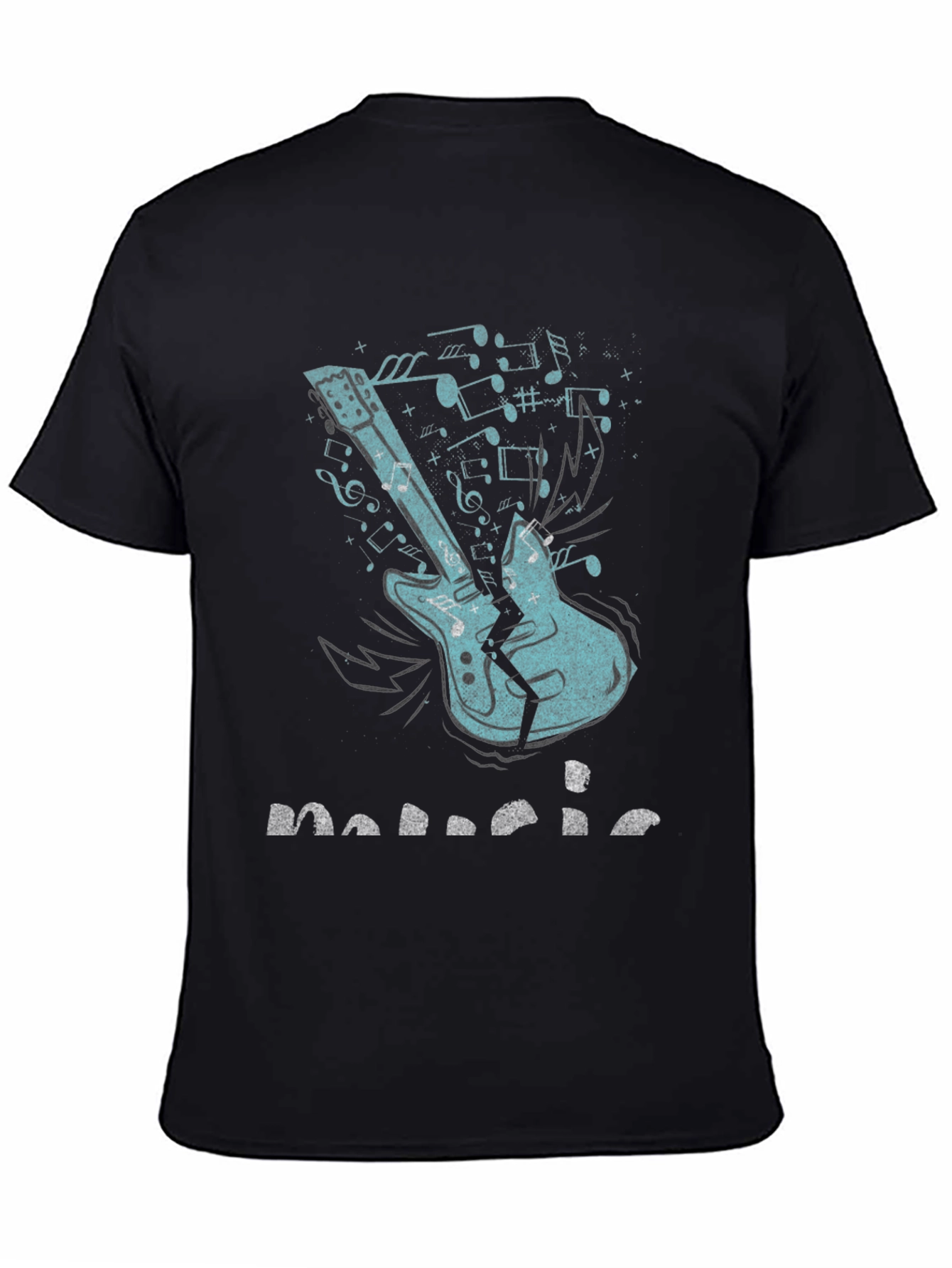 Music T-Shirt - Broken Guitar Graphic Tee
