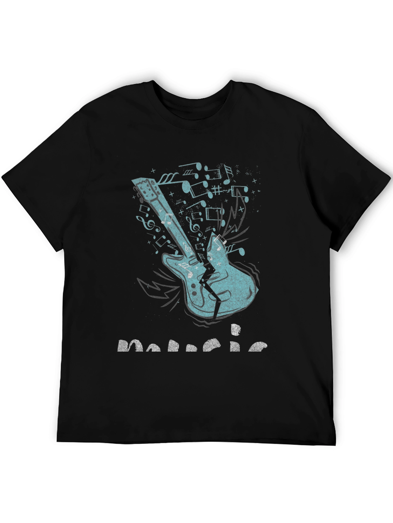 Music T-Shirt - Broken Guitar Graphic Tee