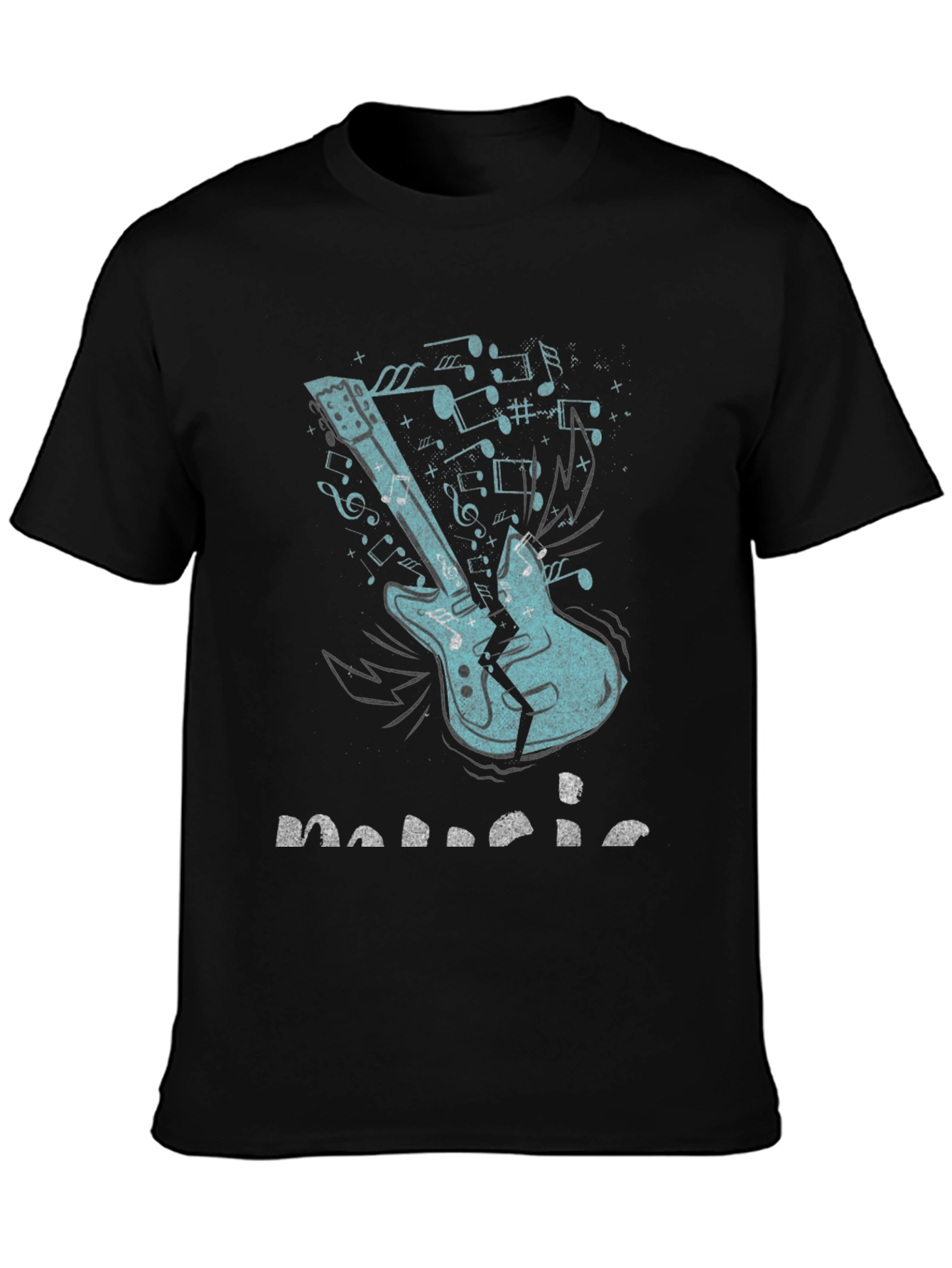 Music T-Shirt - Broken Guitar Graphic Tee
