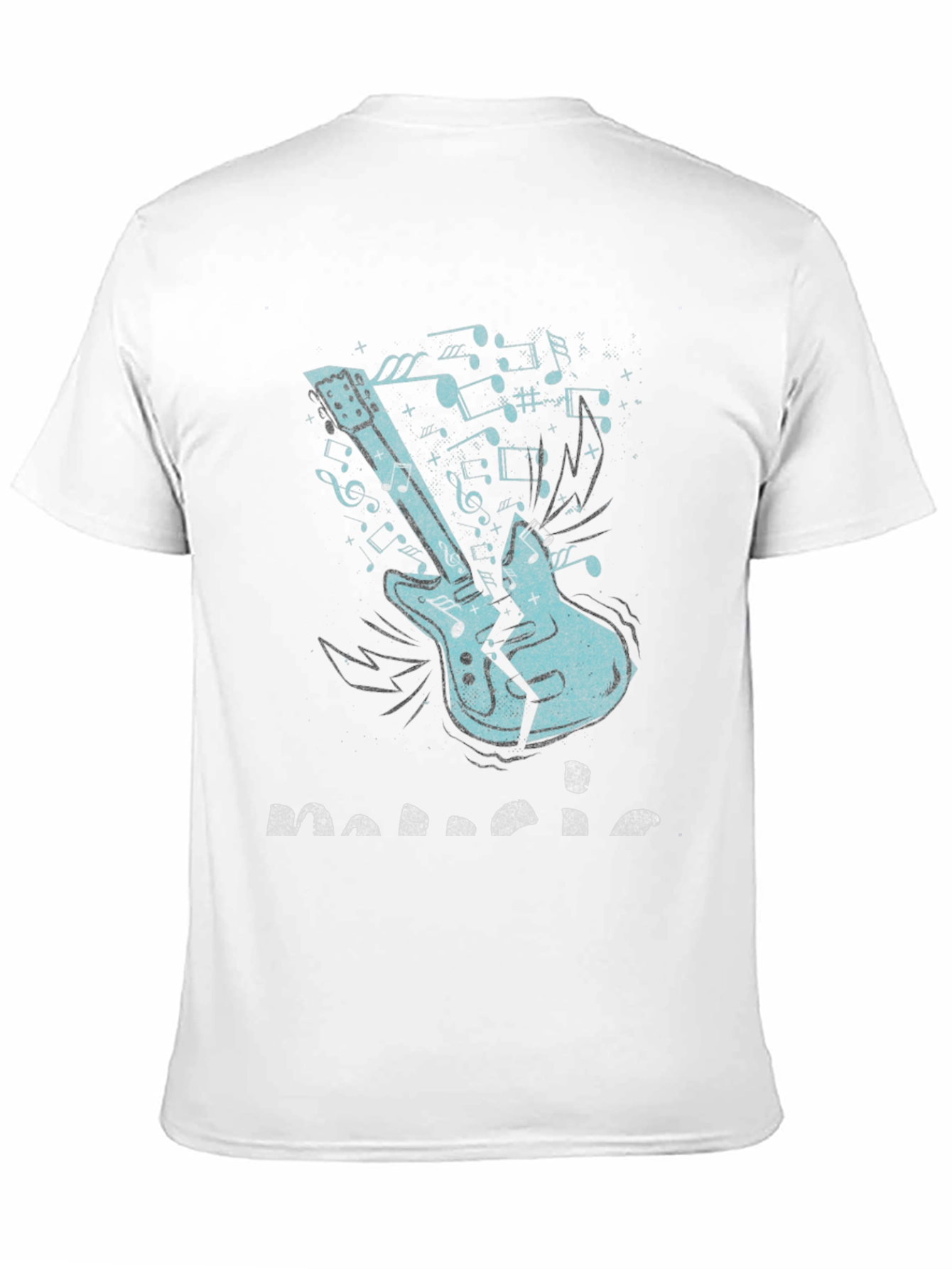 Music T-Shirt - Broken Guitar Graphic Tee