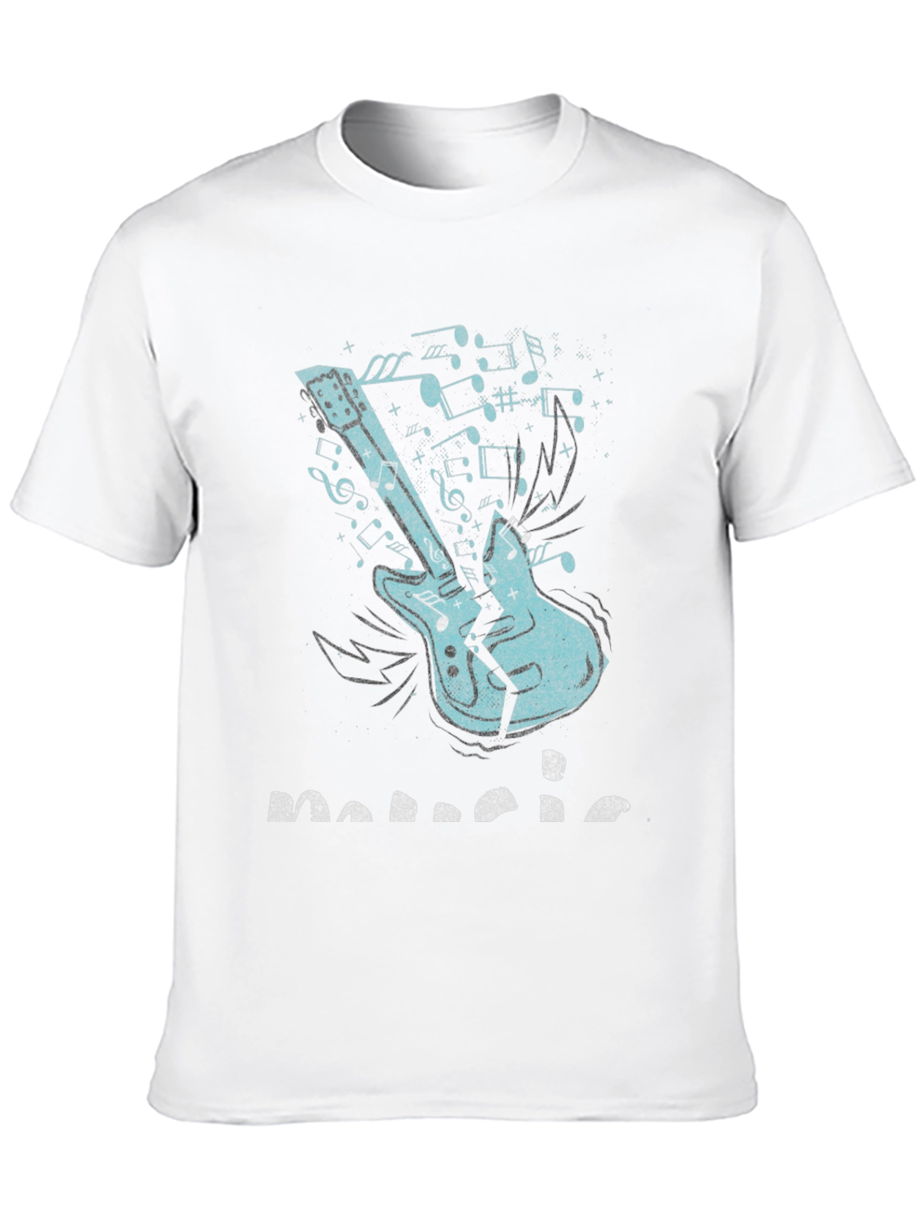 Music T-Shirt - Broken Guitar Graphic Tee