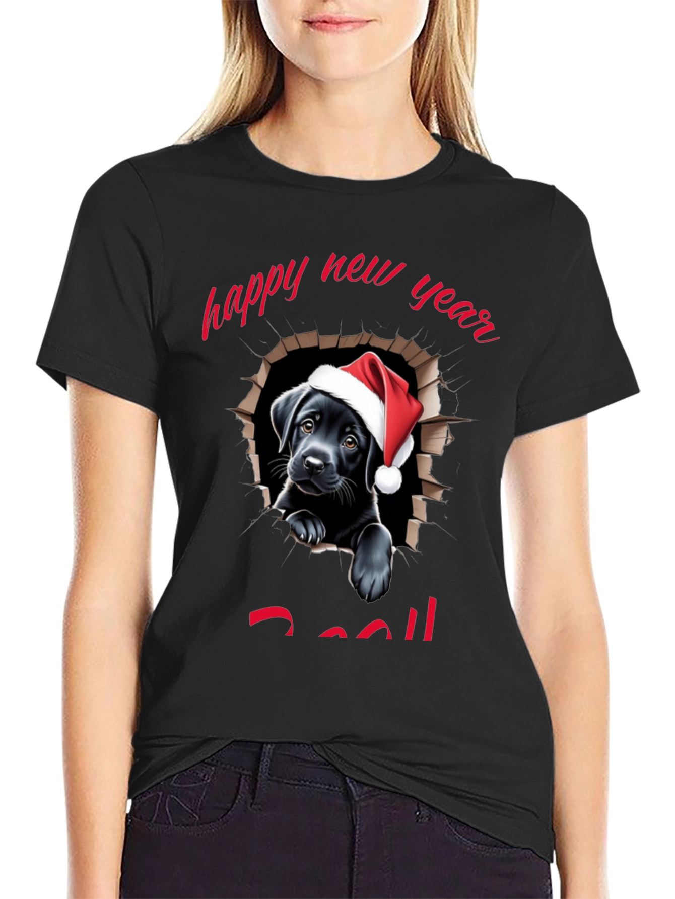 Happy New Year Dog T-Shirt