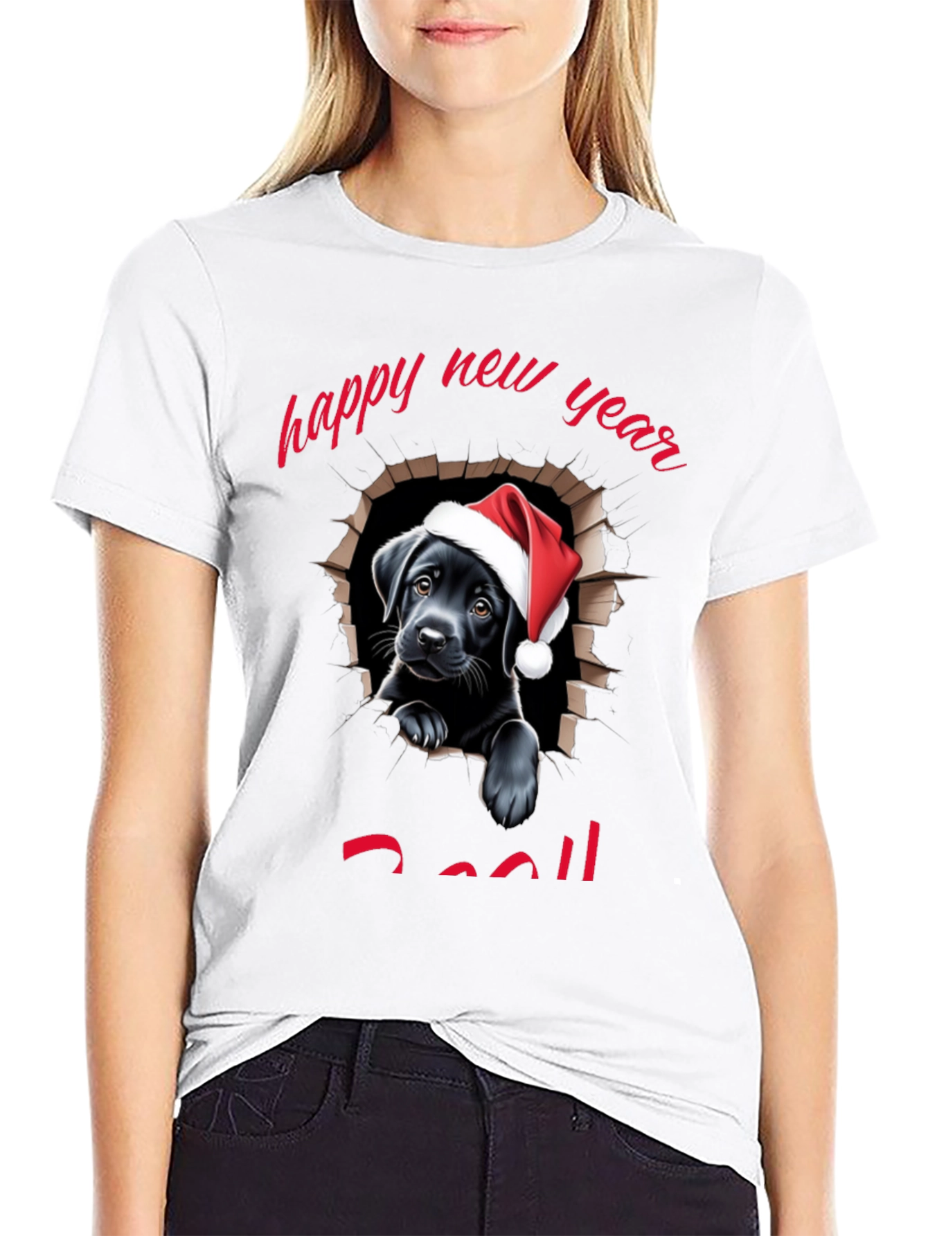 Happy New Year Dog T-Shirt