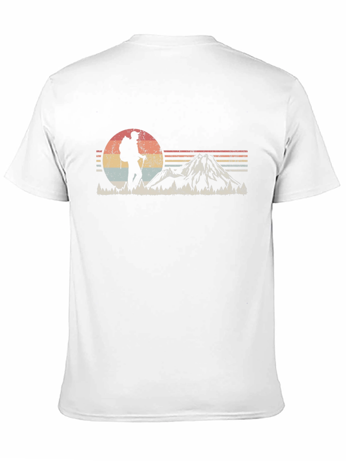 Retro Hiker T-Shirt - Mountain Adventure Tee
