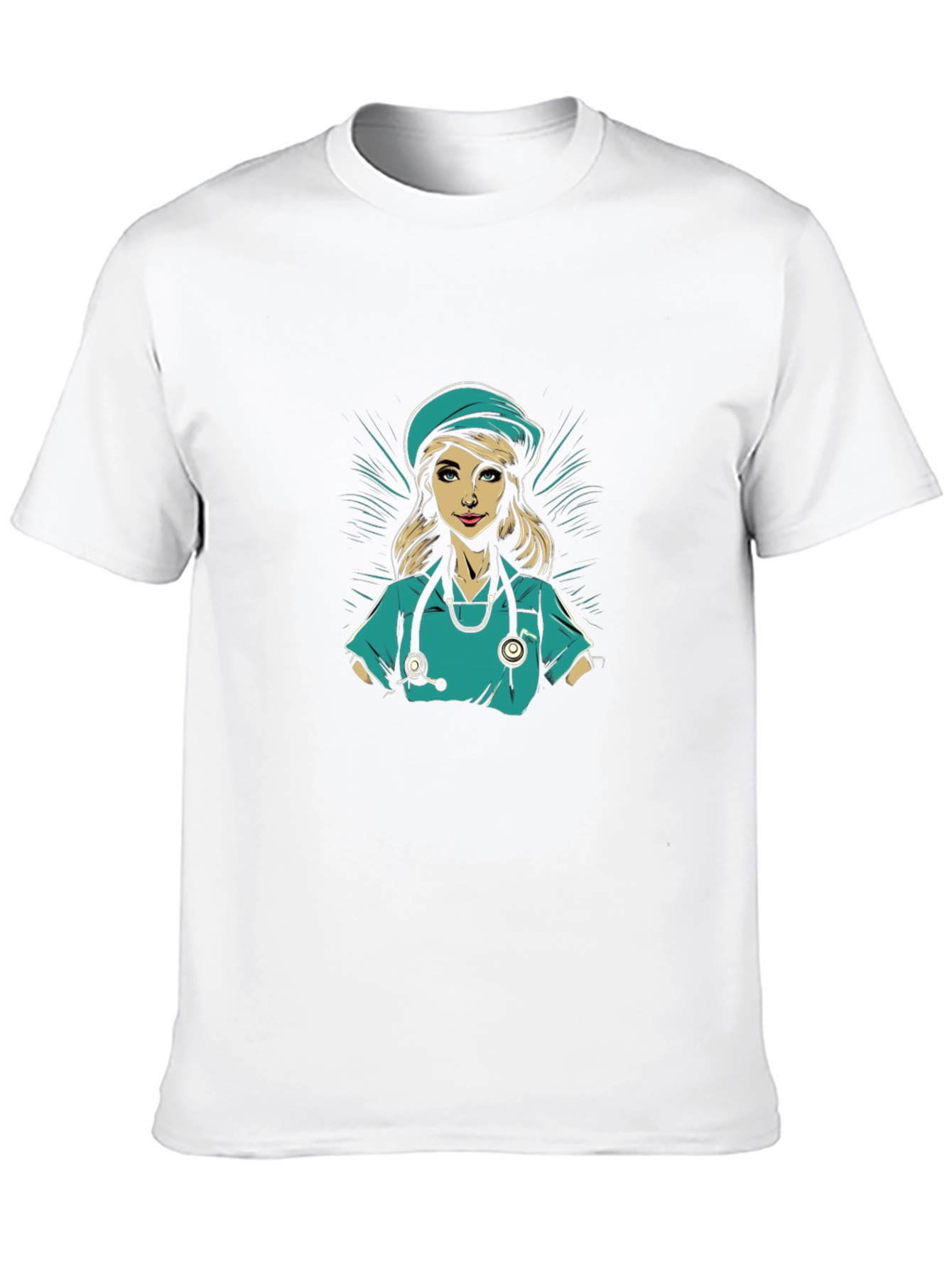 Nurse Graphic T-Shirt - Black Cotton Tee