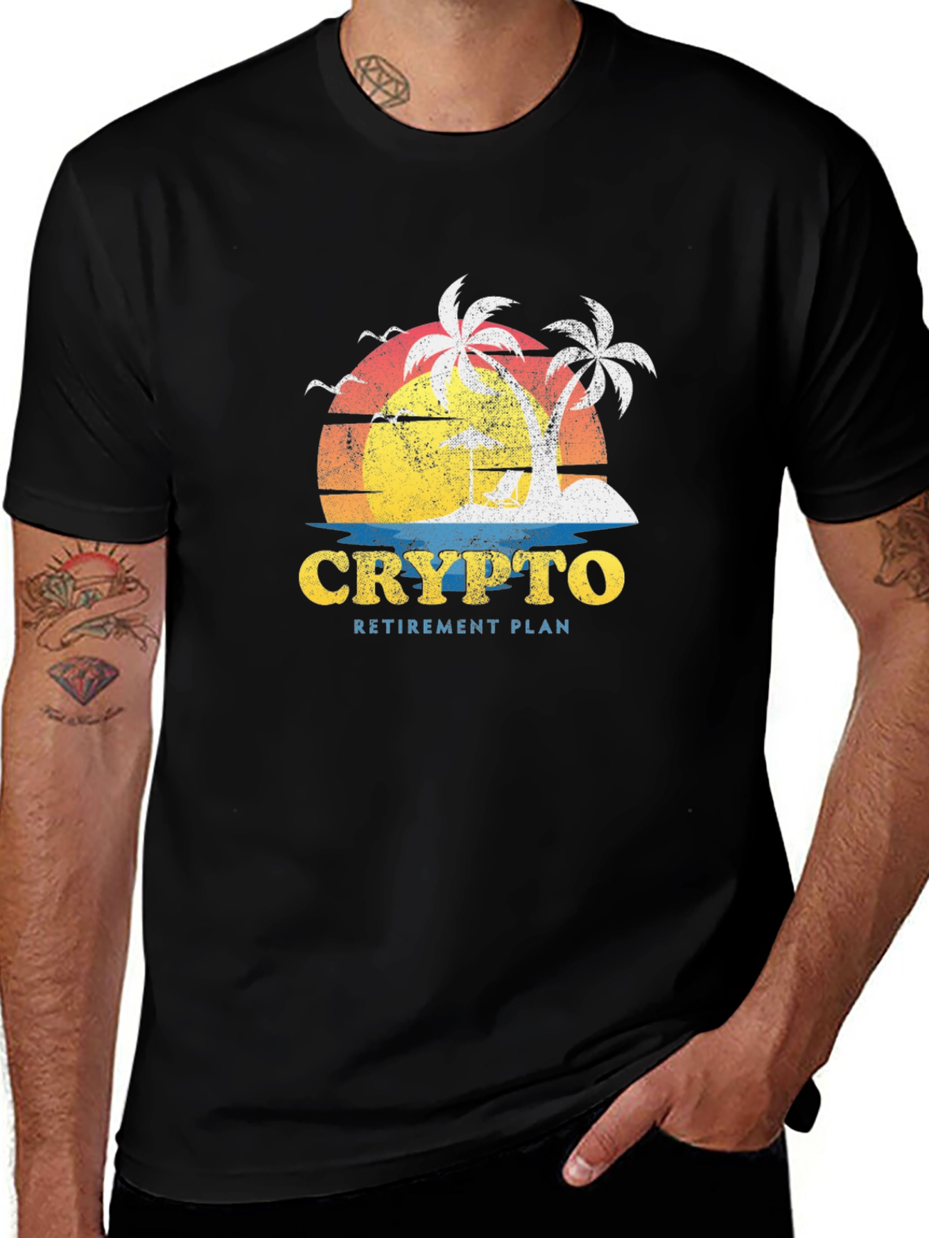 Crypto Retirement Plan Graphic T-Shirt