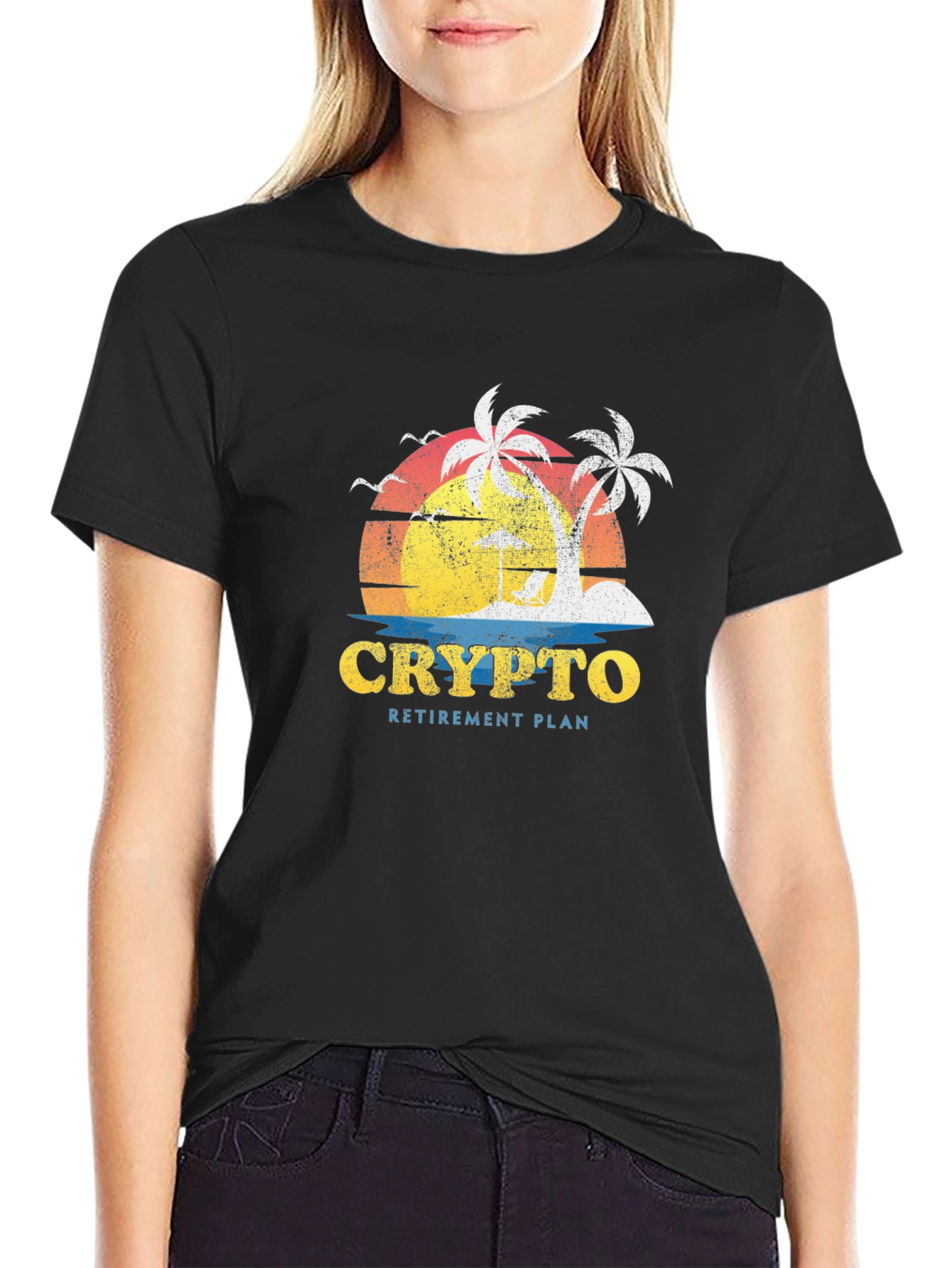 Crypto Retirement Plan Graphic T-Shirt