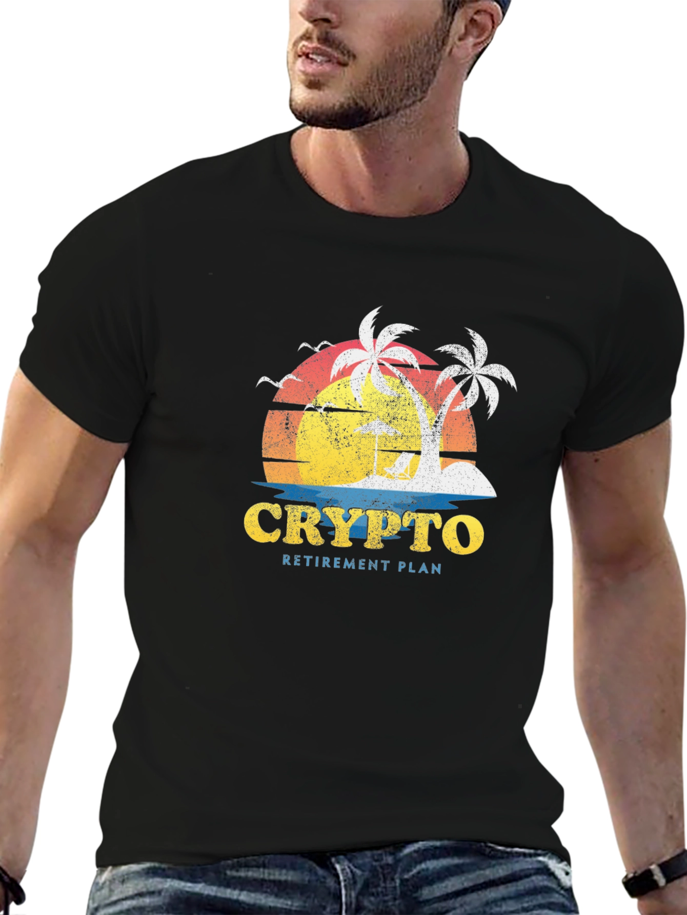 Crypto Retirement Plan Graphic T-Shirt