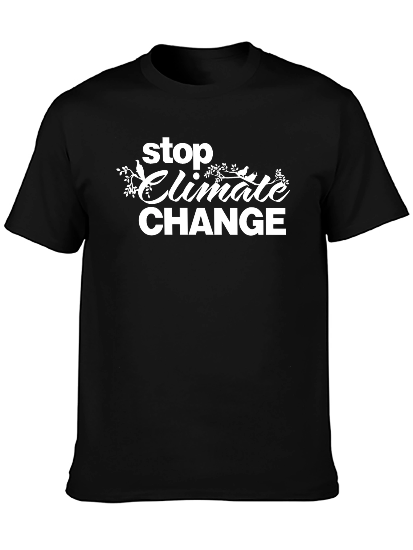 Stop Climate Change Graphic Tee - Eco-Friendly Statement