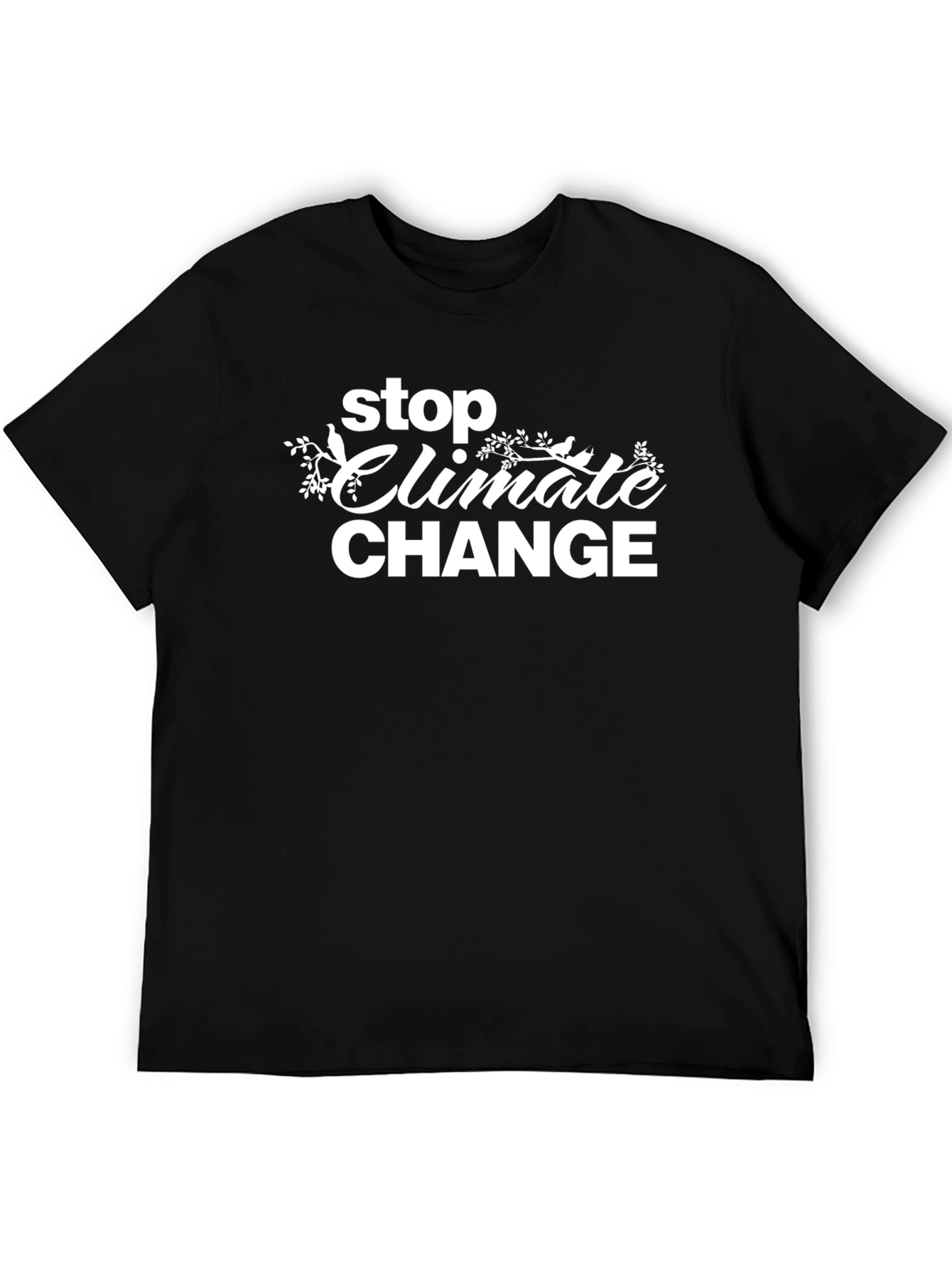 Stop Climate Change Graphic Tee - Eco-Friendly Statement