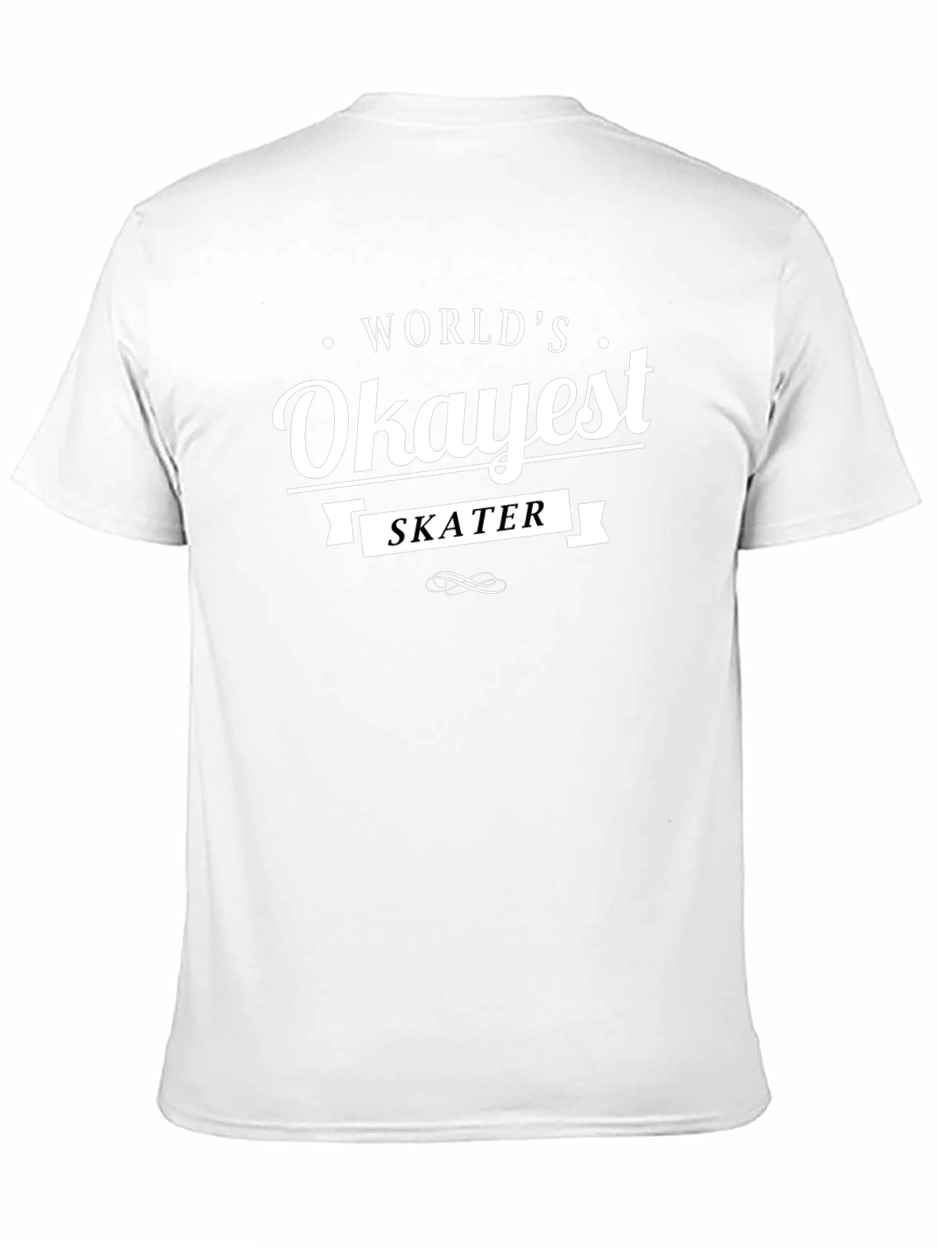 Worlds Okayest Skater T-Shirt - Funny Skateboarding Tee