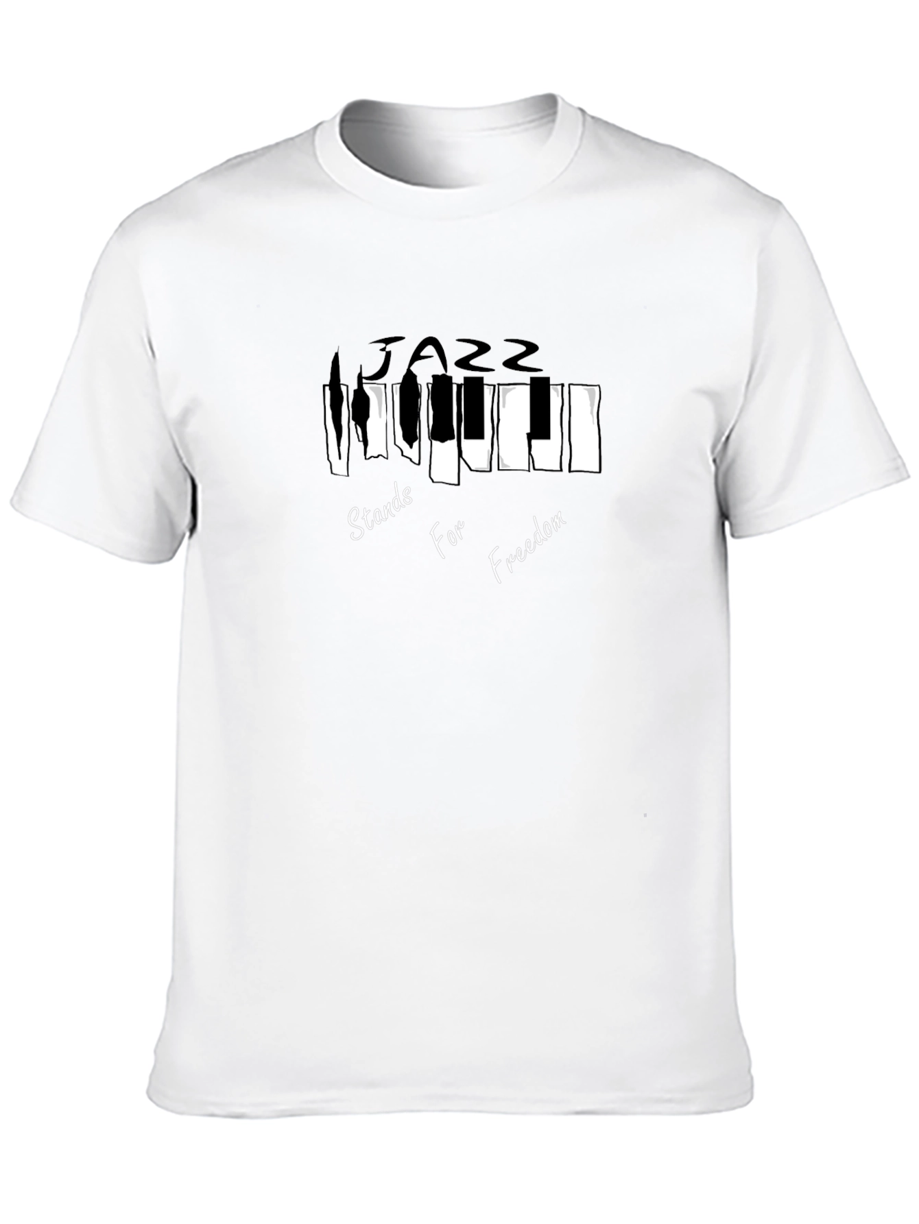 Jazz Freedom Tee - Musical Piano T-Shirt