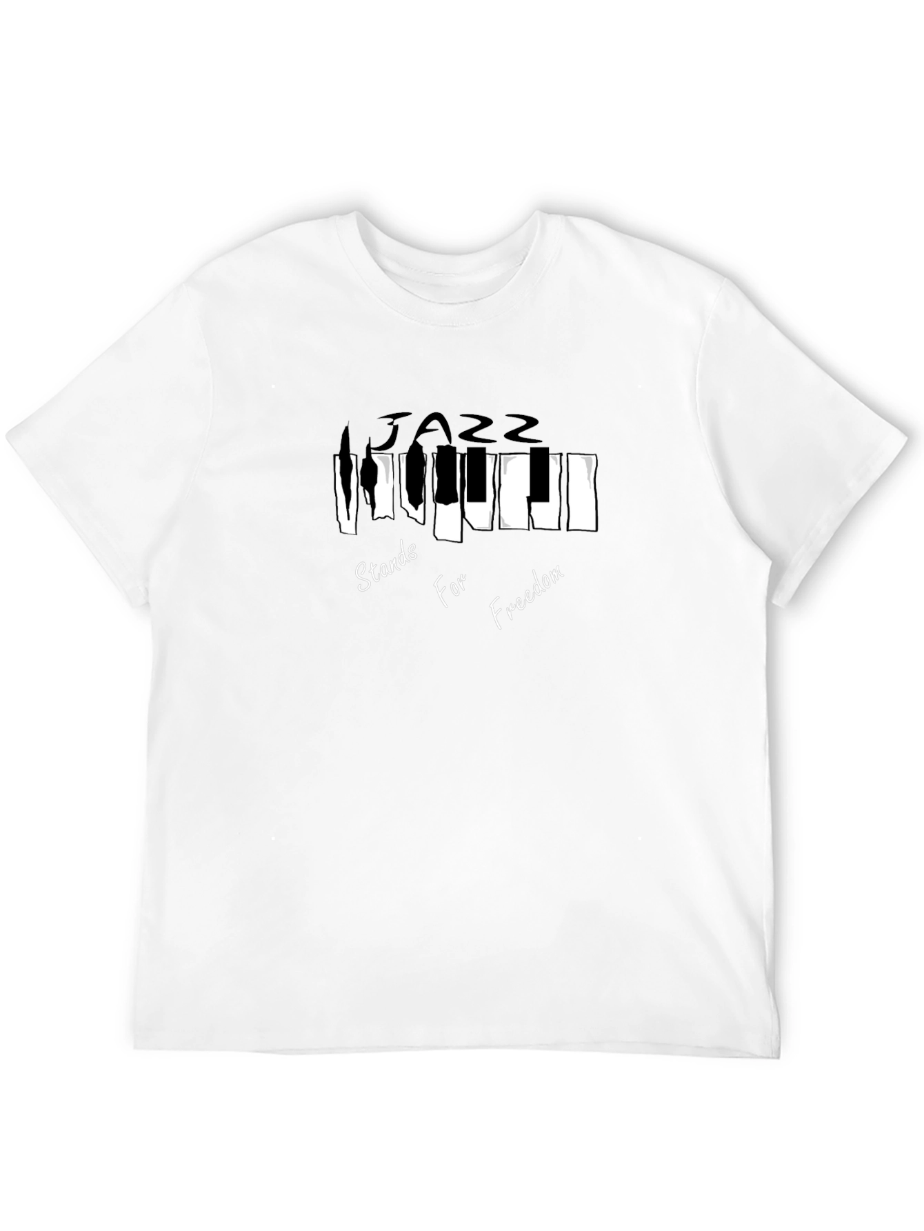 Jazz Freedom Tee - Musical Piano T-Shirt