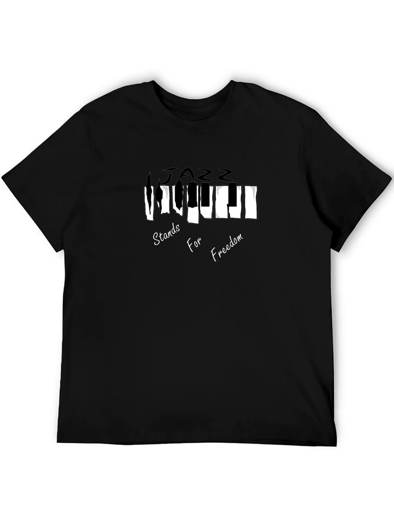 Jazz Freedom Tee - Musical Piano T-Shirt