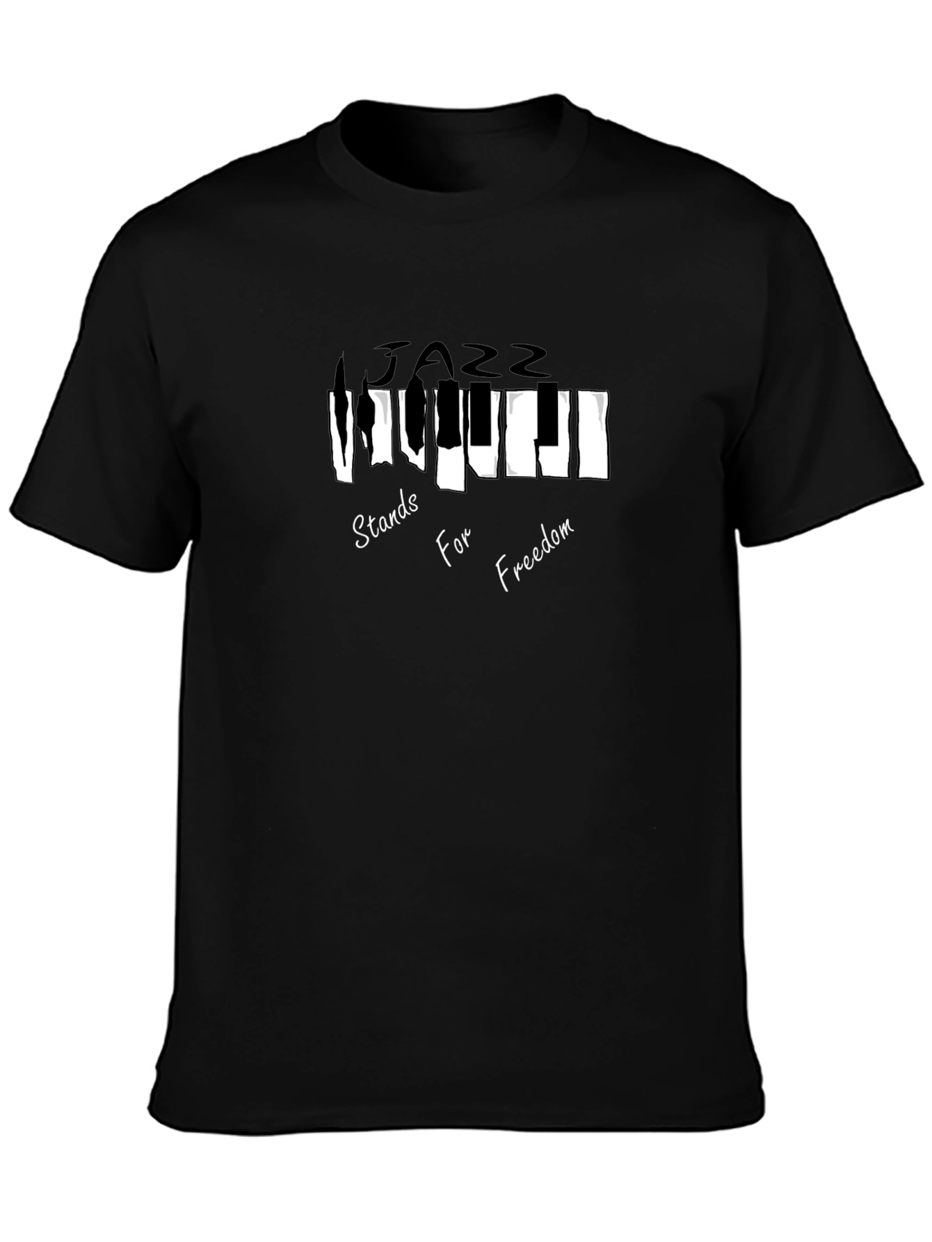 Jazz Freedom Tee - Musical Piano T-Shirt