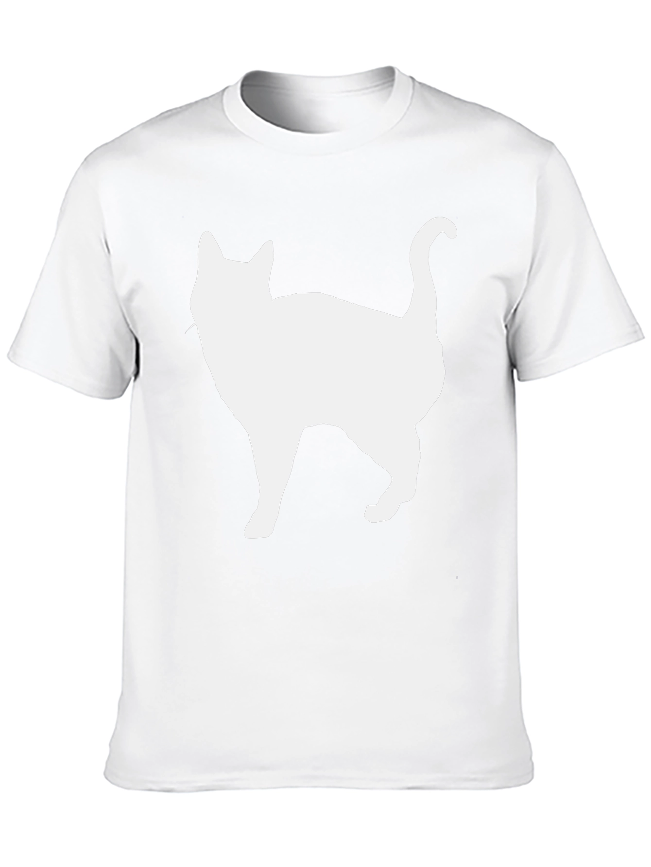 Cat Silhouette Black T-Shirt