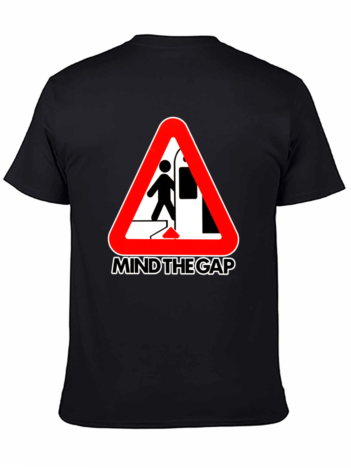 Mind the Gap Graphic Tee - Subway Hazard Design