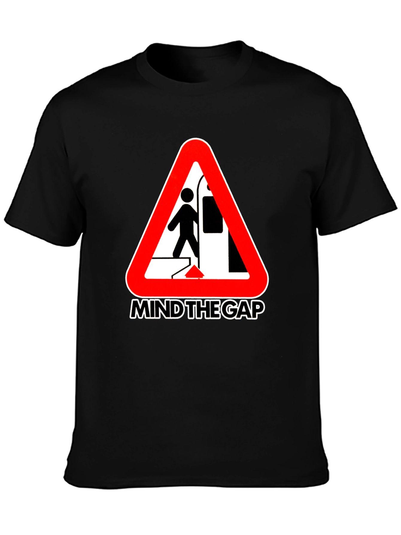 Mind the Gap Graphic Tee - Subway Hazard Design