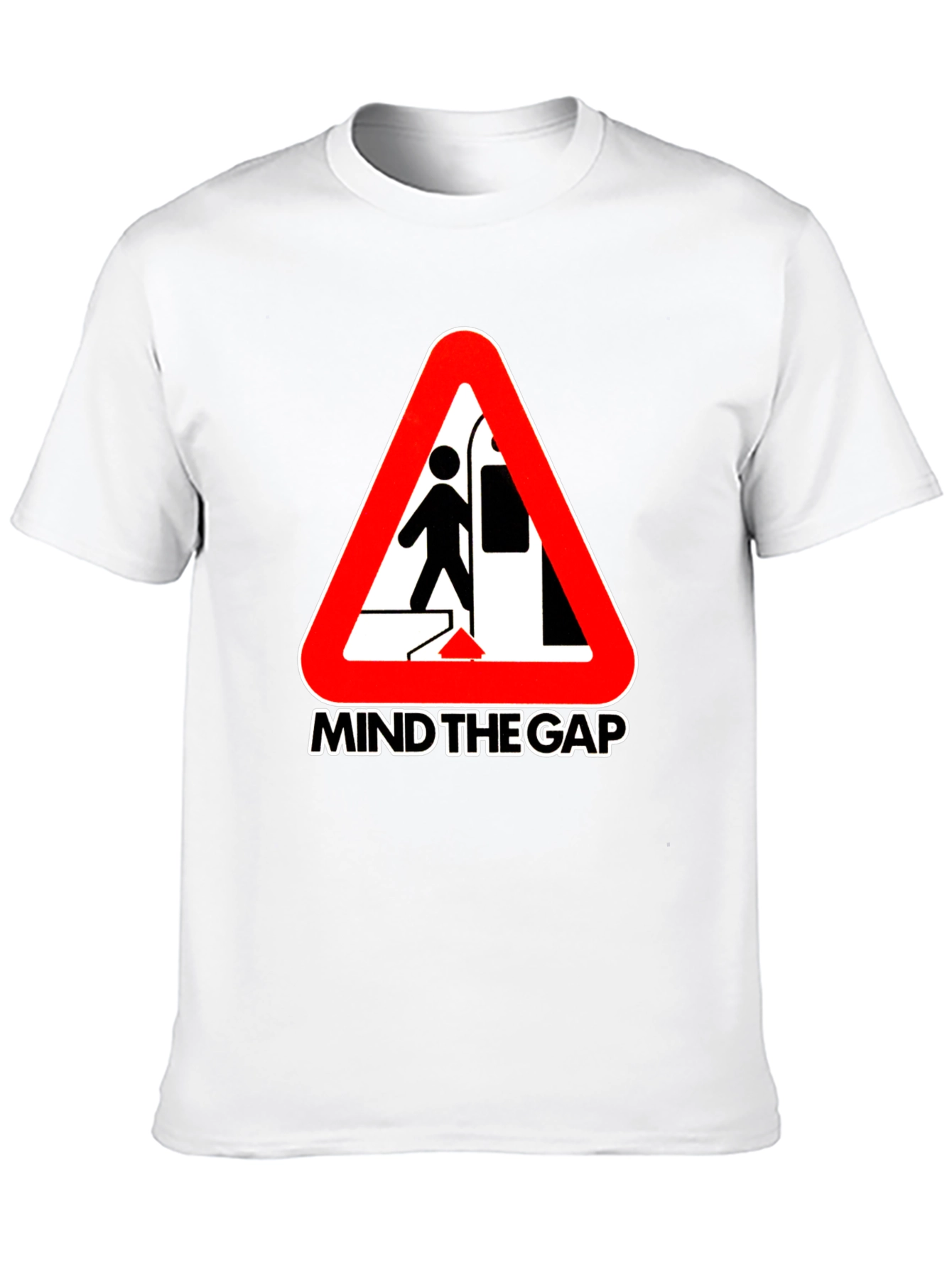 Mind the Gap Graphic Tee - Subway Hazard Design