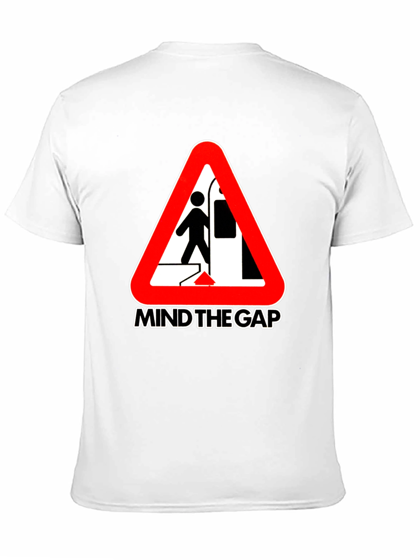 Mind the Gap Graphic Tee - Subway Hazard Design