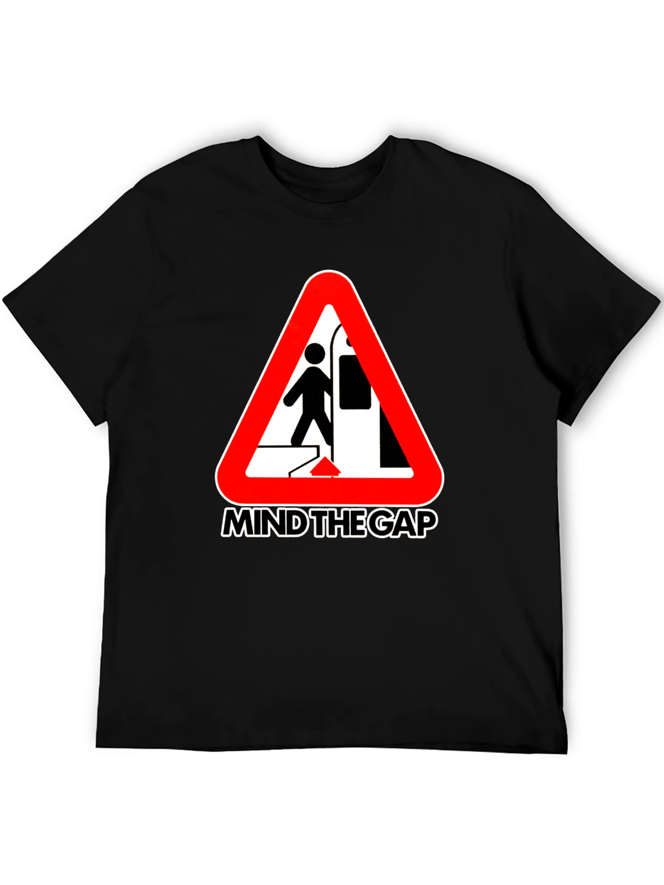 Mind the Gap Graphic Tee - Subway Hazard Design
