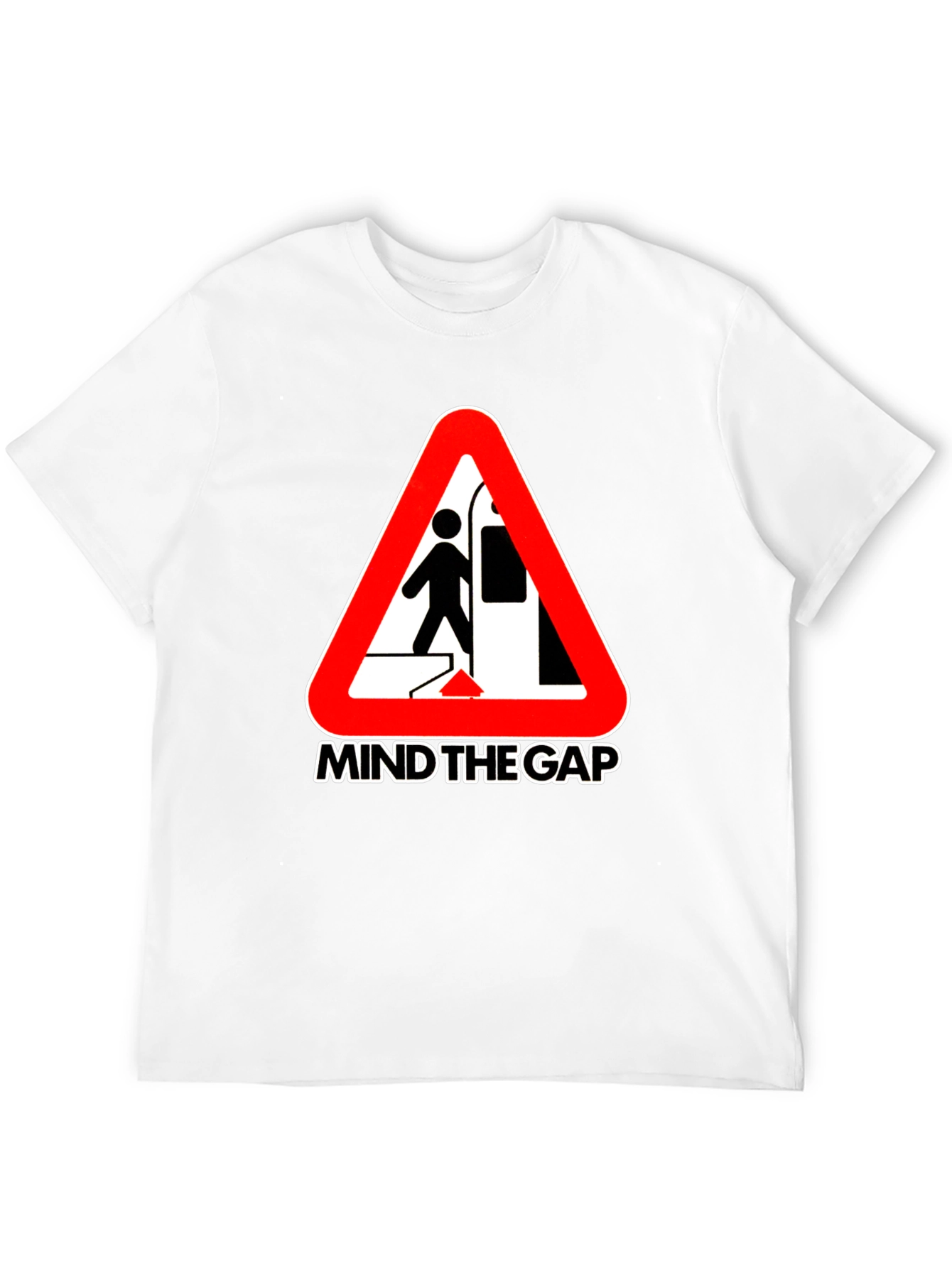 Mind the Gap Graphic Tee - Subway Hazard Design