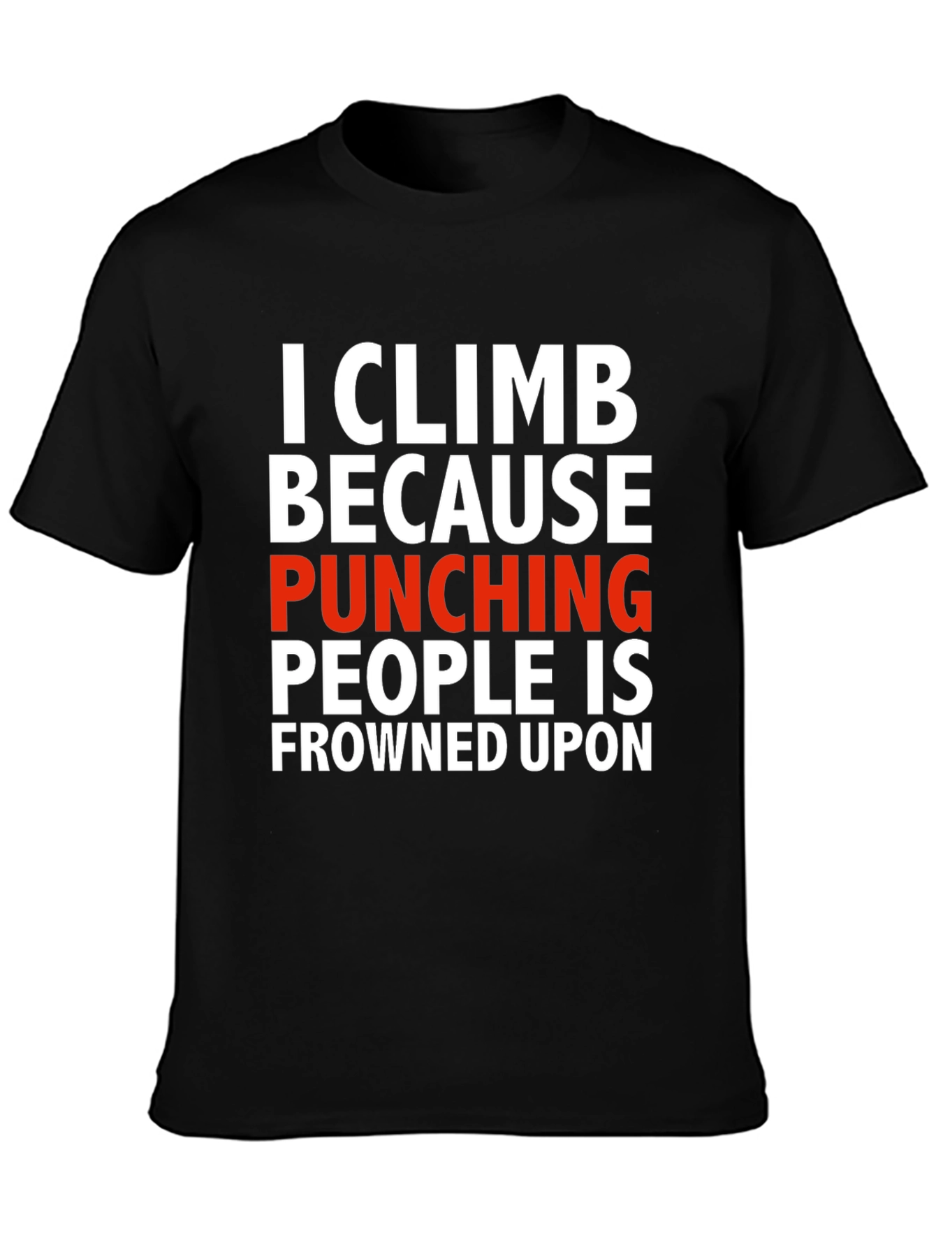 Climbing Punches T-Shirt - Novelty Graphic Tee