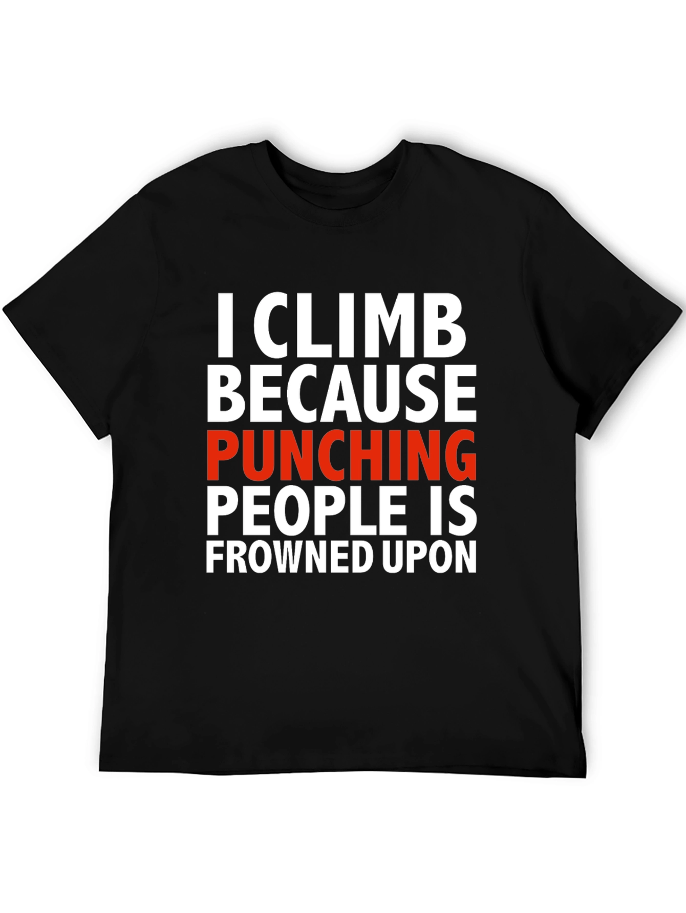 Climbing Punches T-Shirt - Novelty Graphic Tee