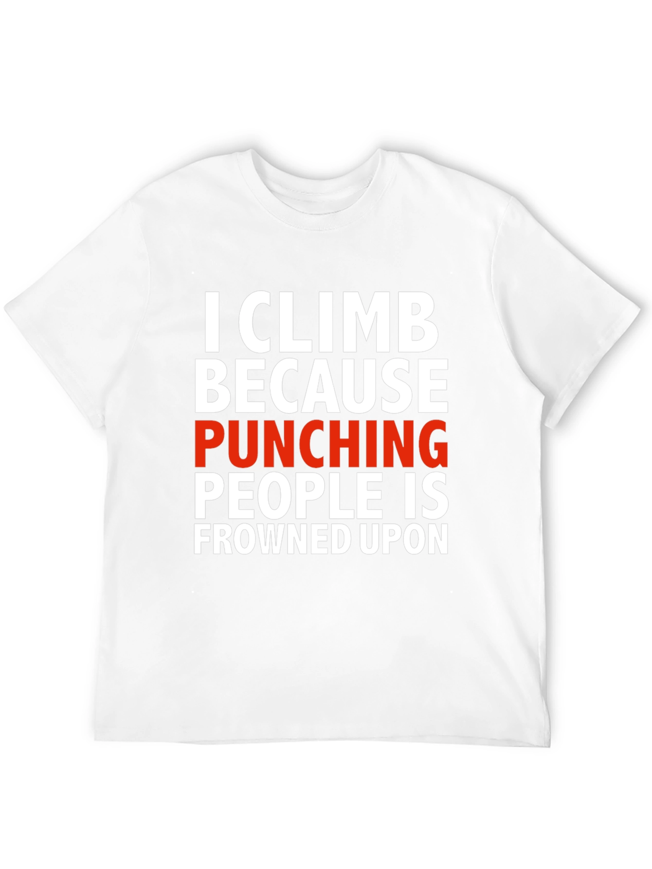 Climbing Punches T-Shirt - Novelty Graphic Tee