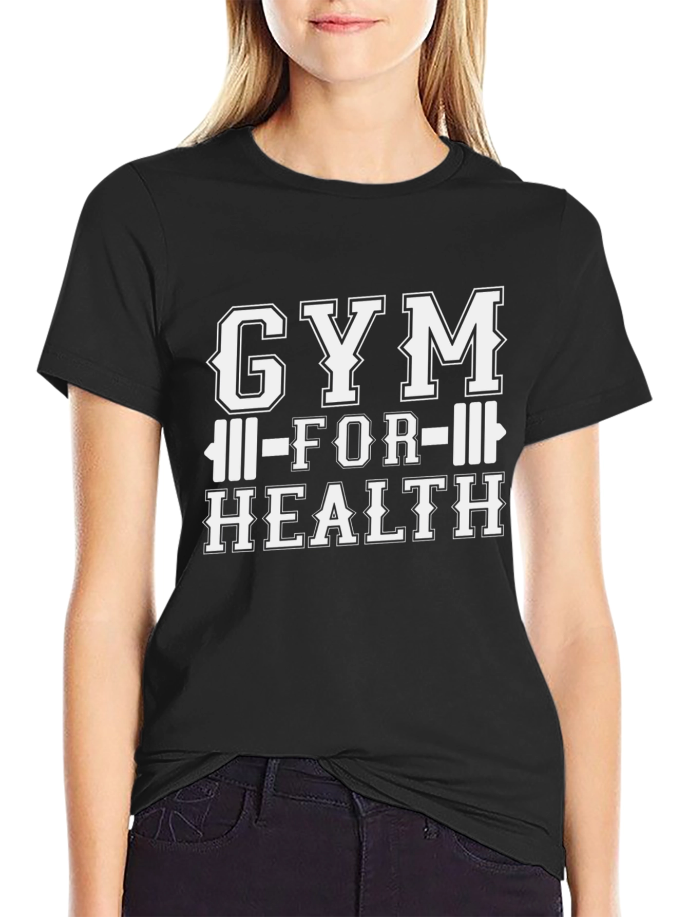 Gym For Health Black T-Shirt
