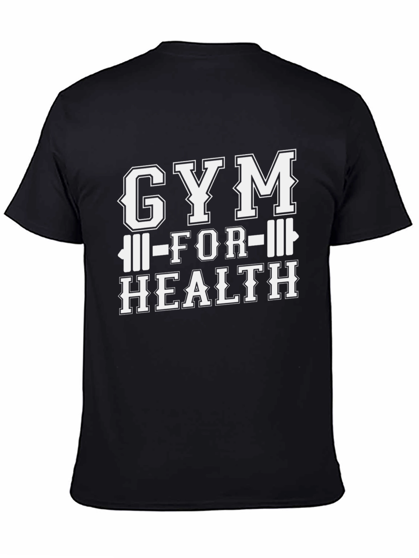 Gym For Health Black T-Shirt